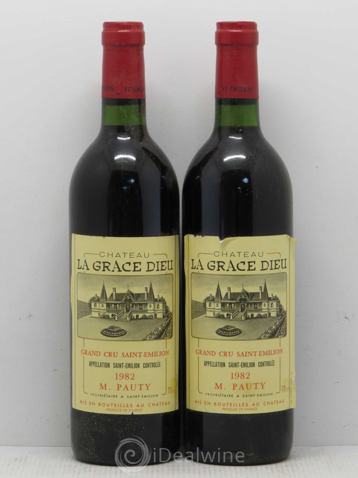 Château la Grâce Dieu 1982 - Lot de 2 bouteilles - 0