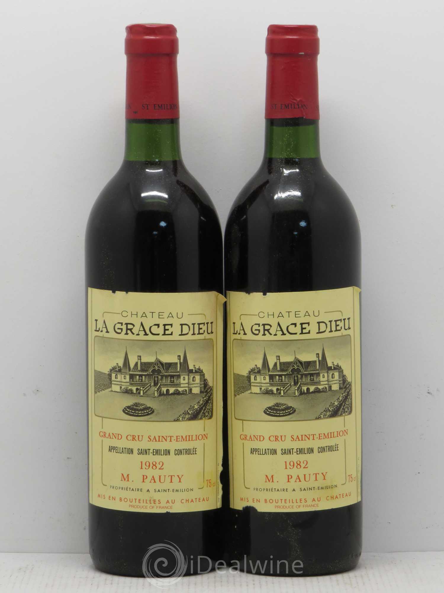 Château la Grâce Dieu 1982 - Lot de 2 bouteilles - 0