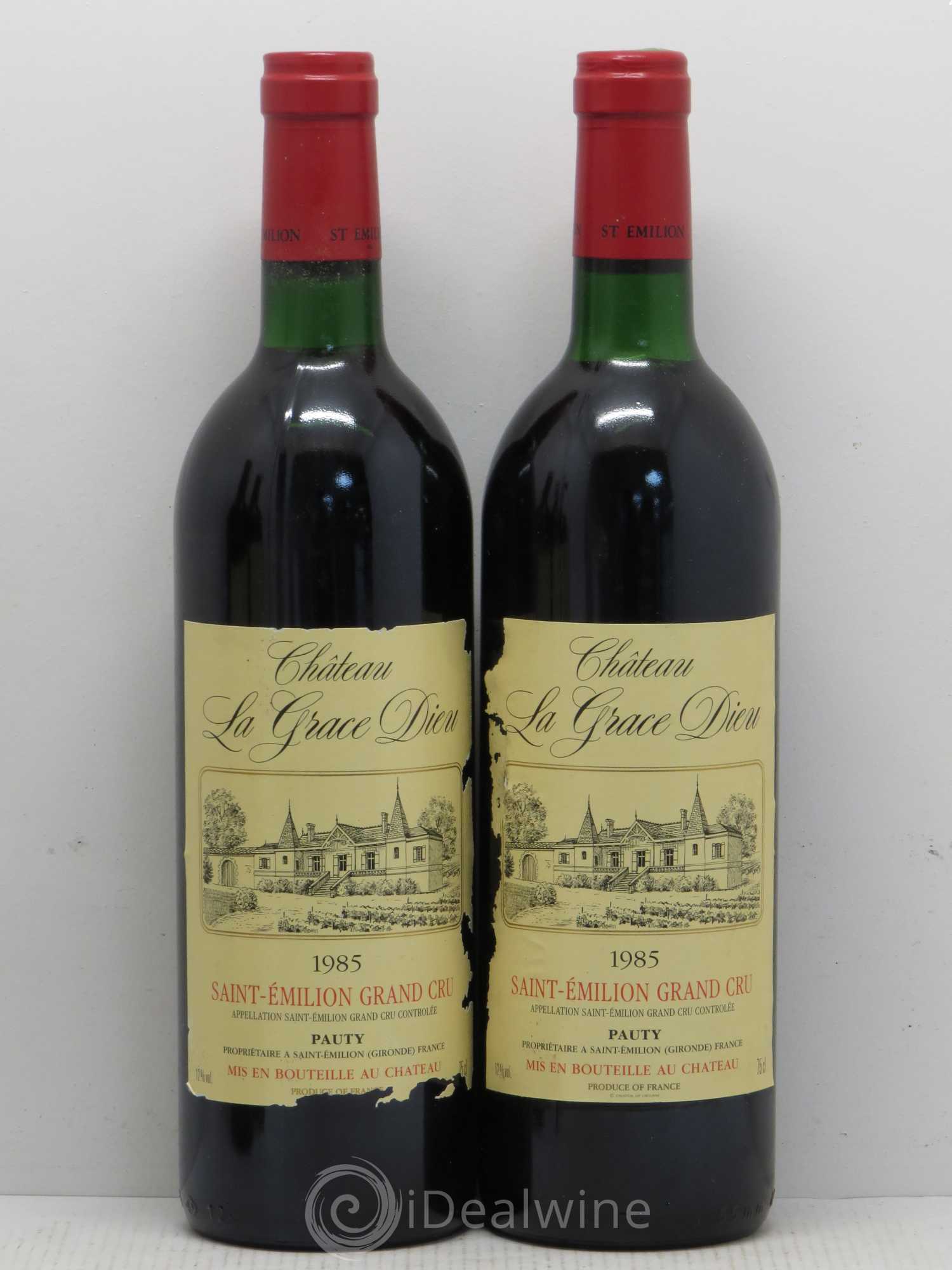Château la Grâce Dieu (sans prix de réserve) 1985 - Lot de 2 bouteilles - 0