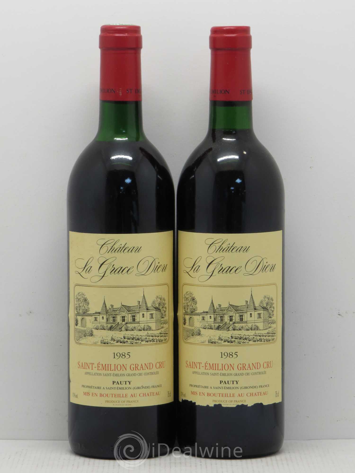 Château la Grâce Dieu 1985 - Lot de 2 bouteilles - 0