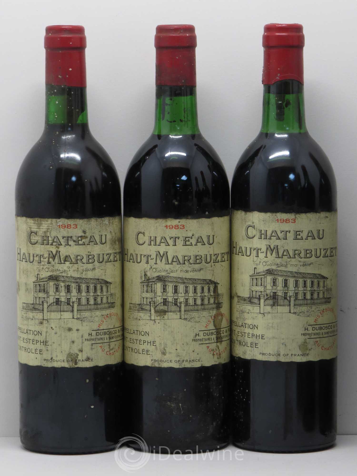 Château Haut Marbuzet (sans prix de réserve) 1983 - Lot de 6 bouteilles - 1