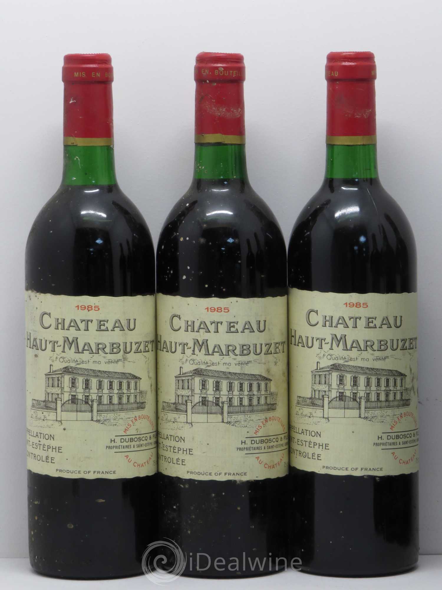 Château Haut Marbuzet (sans prix de réserve) 1985 - Lot de 6 bouteilles - 1