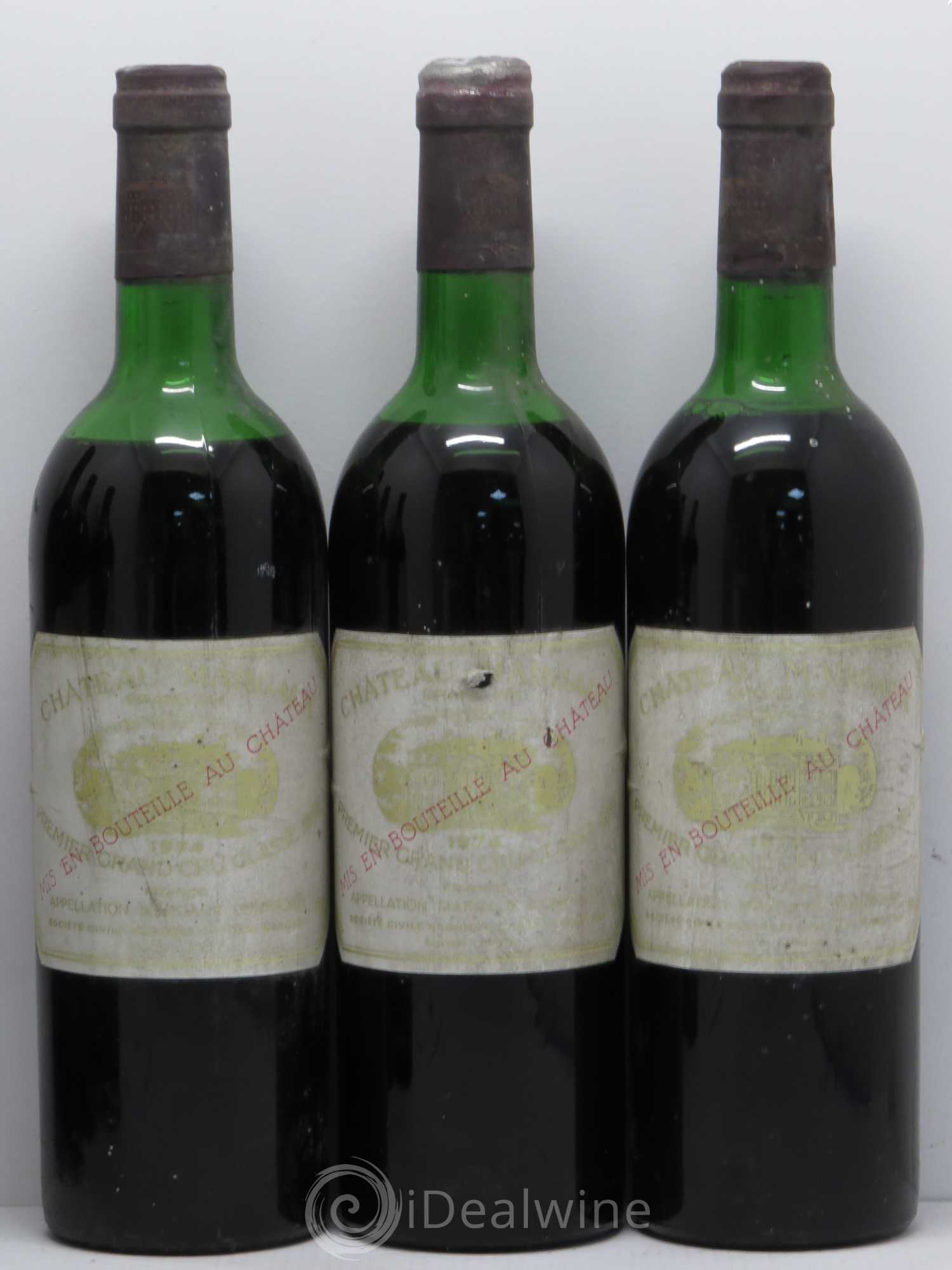 Château Margaux 1er Grand Cru Classé (sans prix de réserve) 1974 - Lot de 12 bouteilles - 3