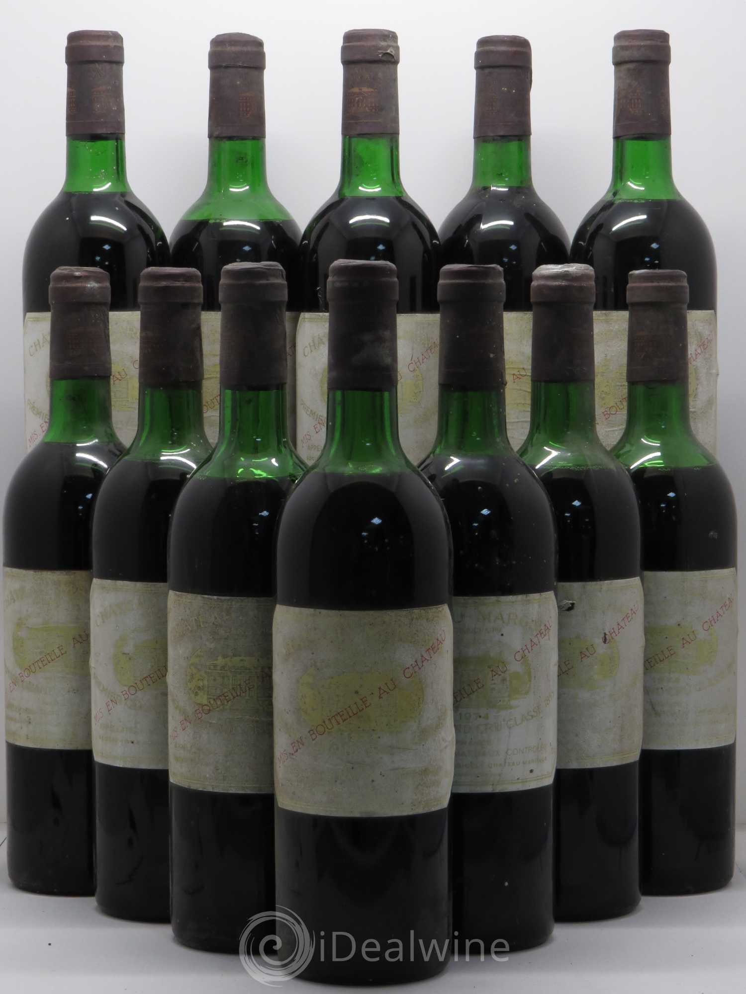 Château Margaux 1er Grand Cru Classé (sans prix de réserve) 1974 - Lot de 12 bouteilles - 0