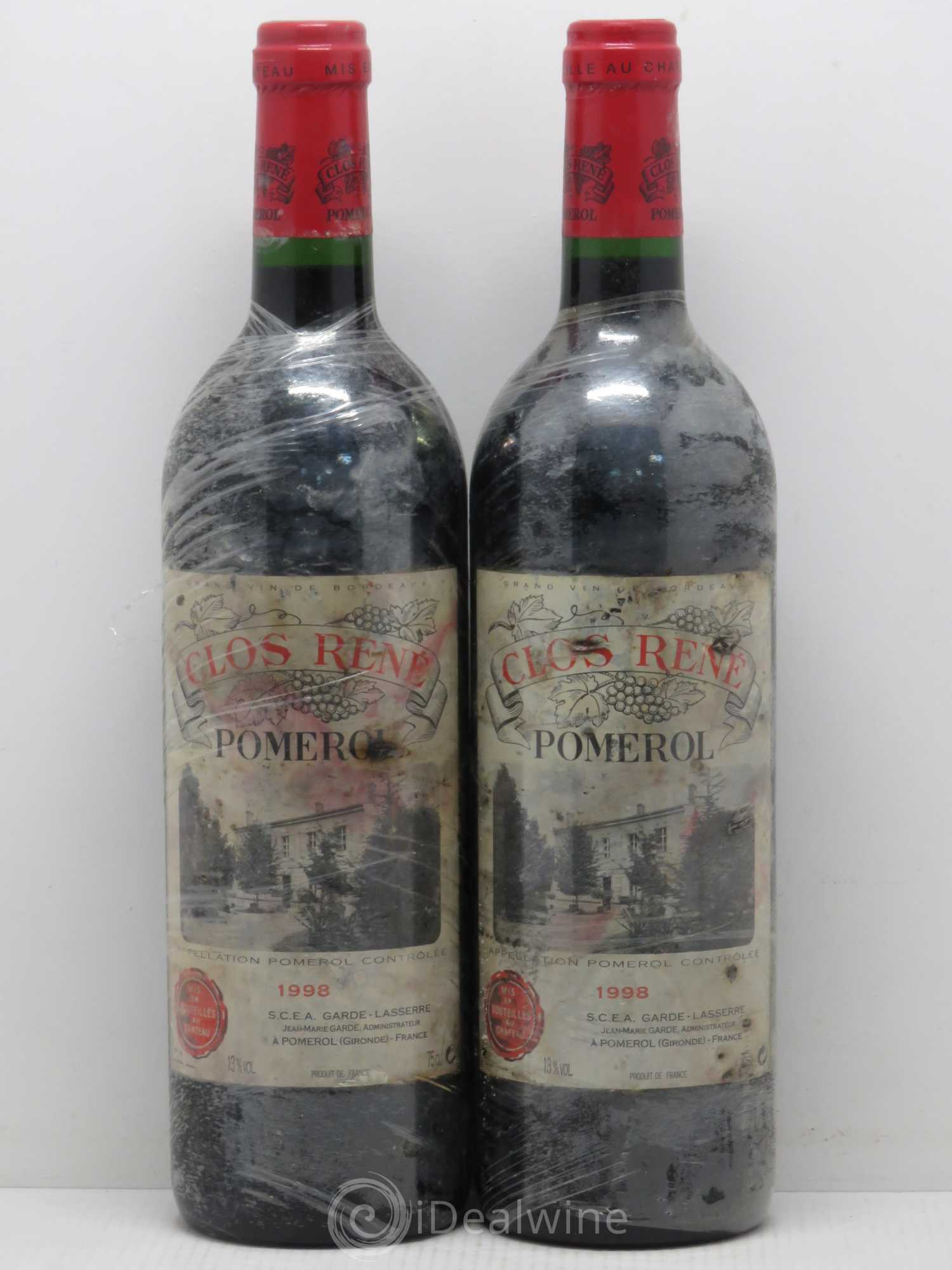Clos René 1998 - Lotto di 2 bottiglie - 0