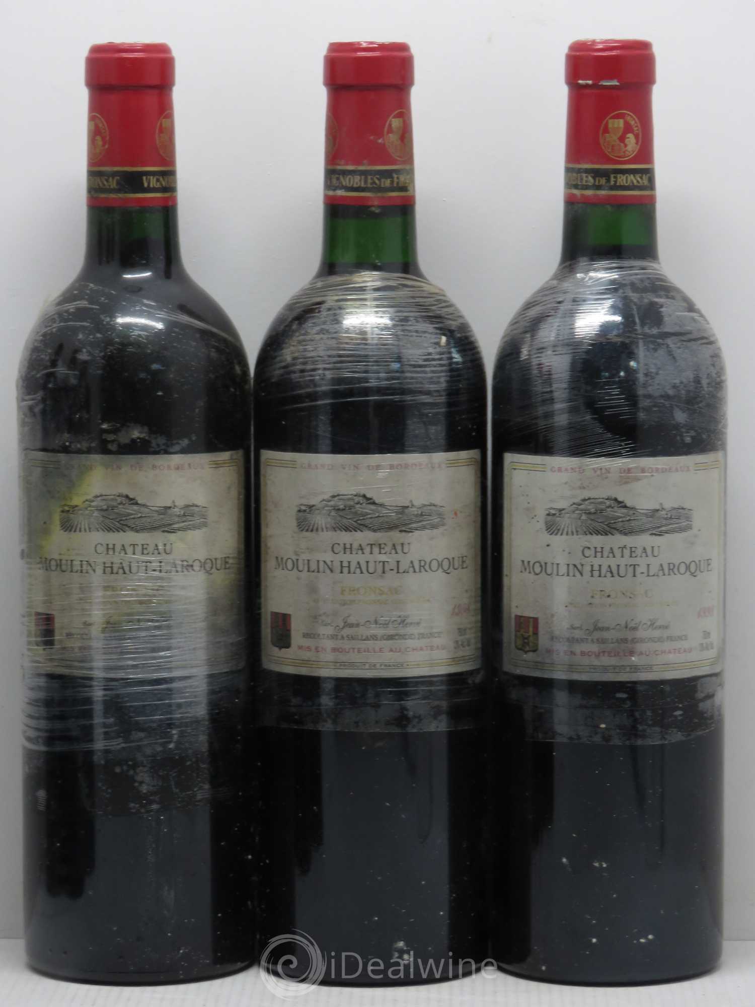 Fronsac Moulin Haut Laroque 1998 - Posten von 6 Flaschen - 1