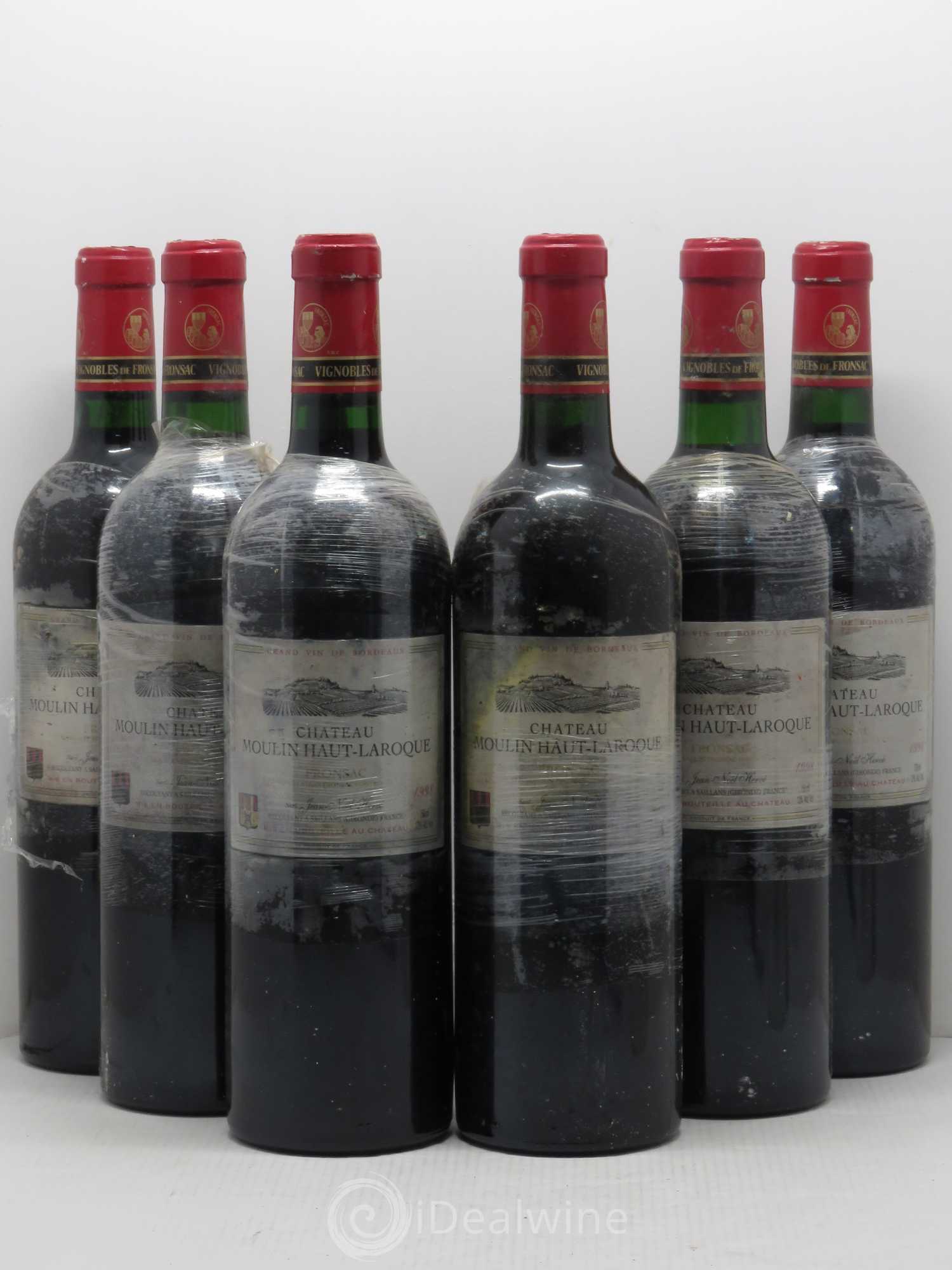 Fronsac Moulin Haut Laroque 1998 - Posten von 6 Flaschen - 0