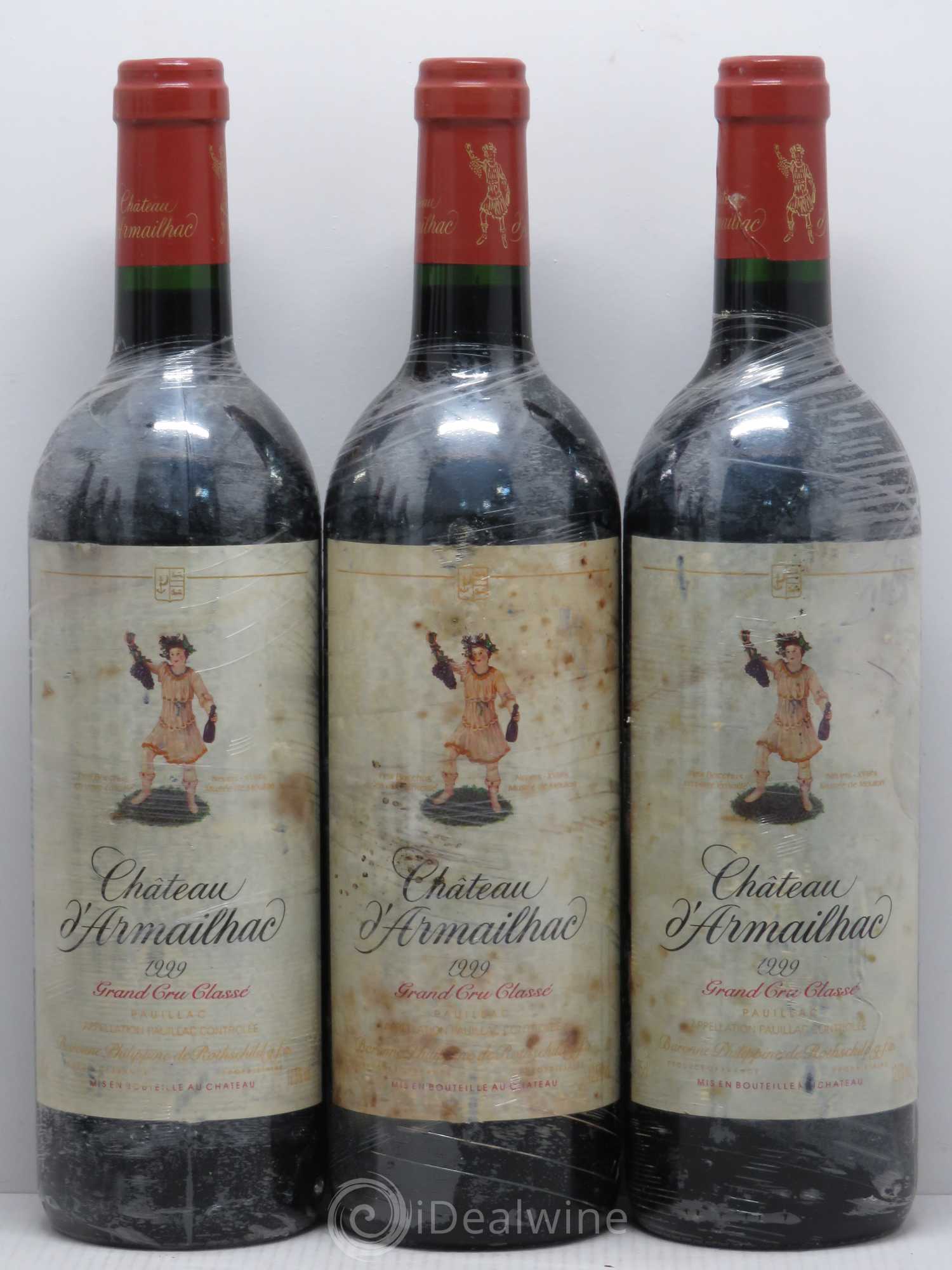 Château d' Armailhac - Mouton Baron(ne) Philippe 5ème Grand Cru Classé 1999 - Lot de 6 bouteilles - 1