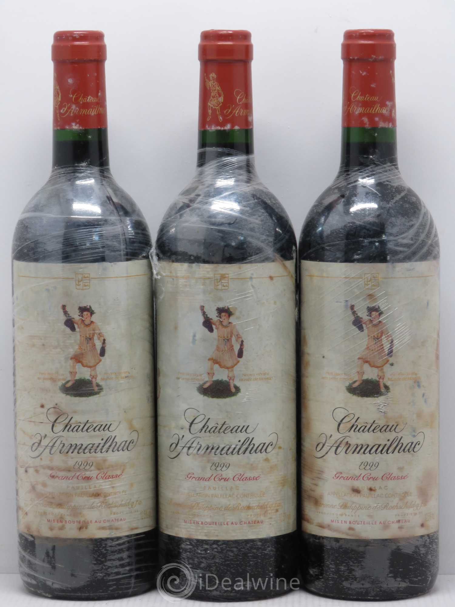 Château d' Armailhac - Mouton Baron(ne) Philippe 5ème Grand Cru Classé 1999 - Lot de 6 bouteilles - 2