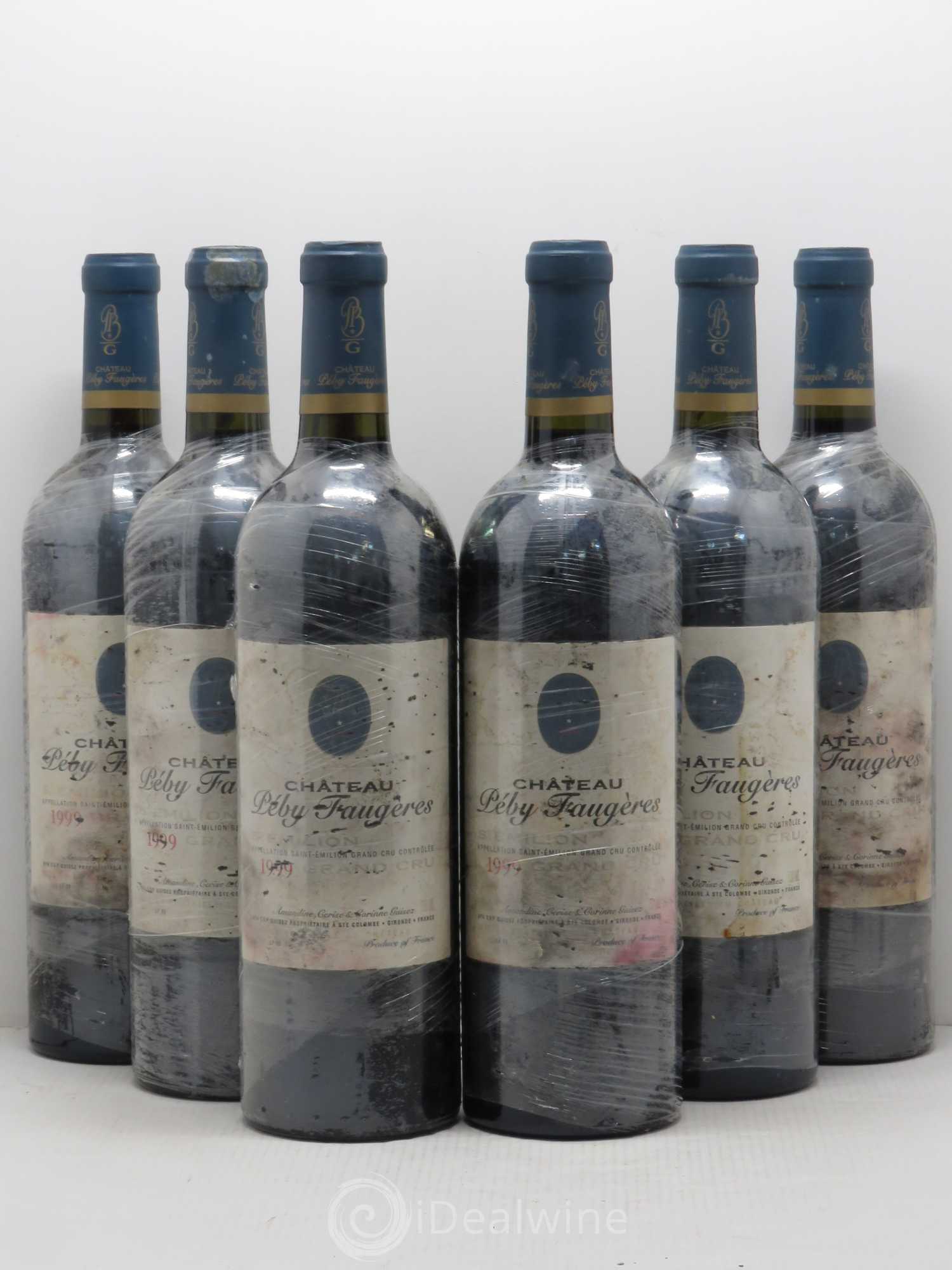 Château Péby Faugères Grand Cru Classé (sans prix de réserve) 1999 - Lot de 6 bouteilles - 0