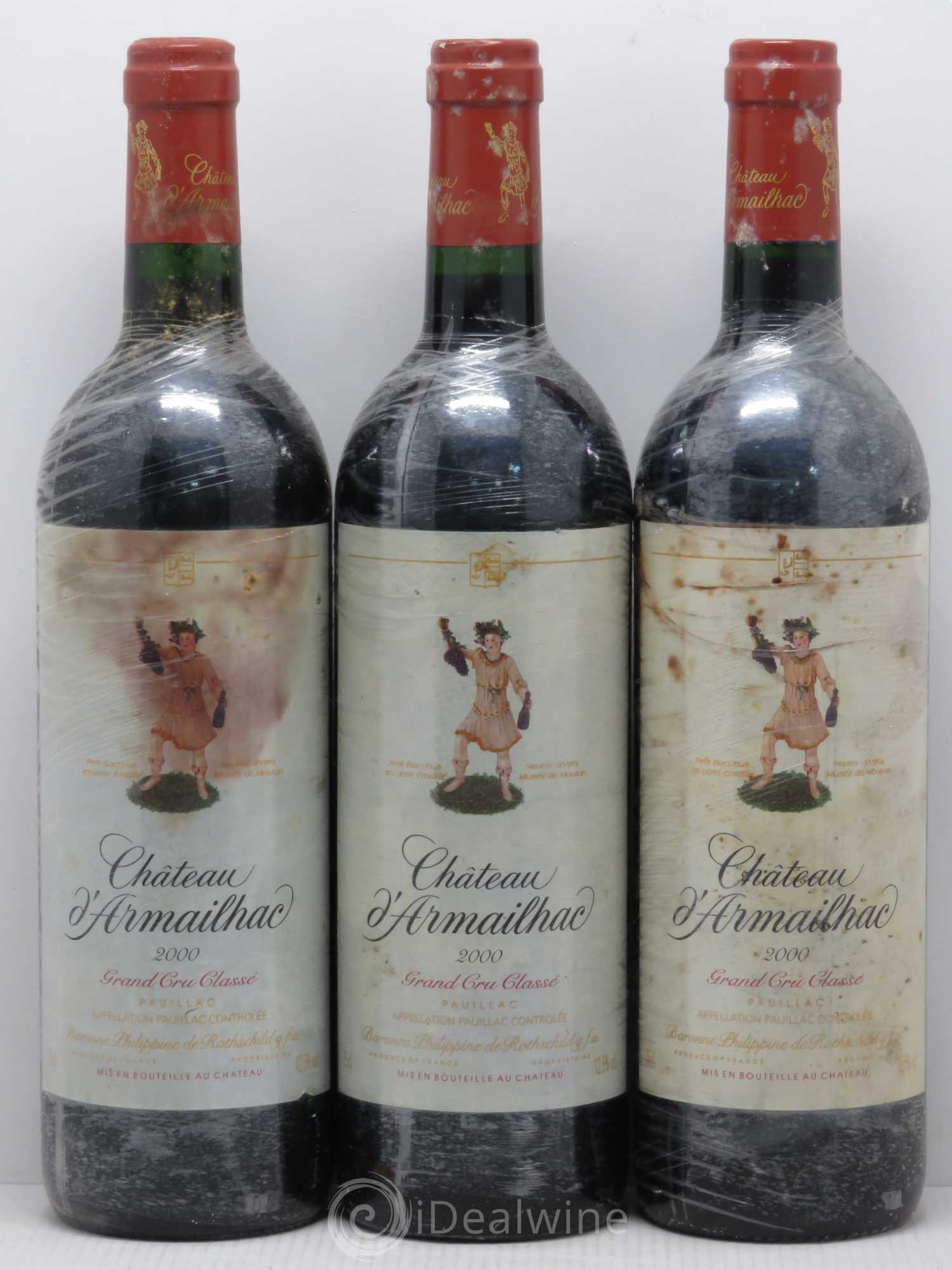 Château d' Armailhac - Mouton Baron(ne) Philippe 5ème Grand Cru Classé 2000 - Lot de 6 bouteilles - 2