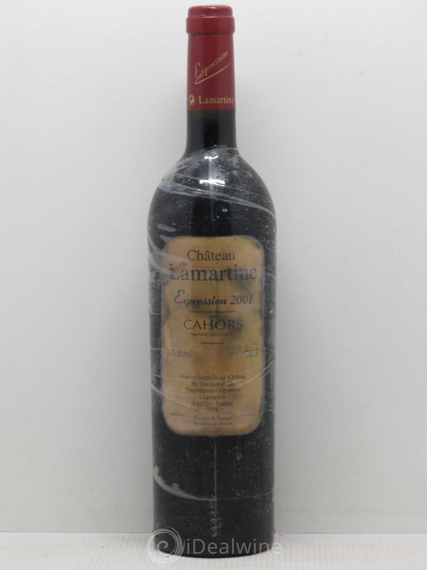 Cahors Expression Château Lamartine 2001 - Lot de 1 bouteille - 0
