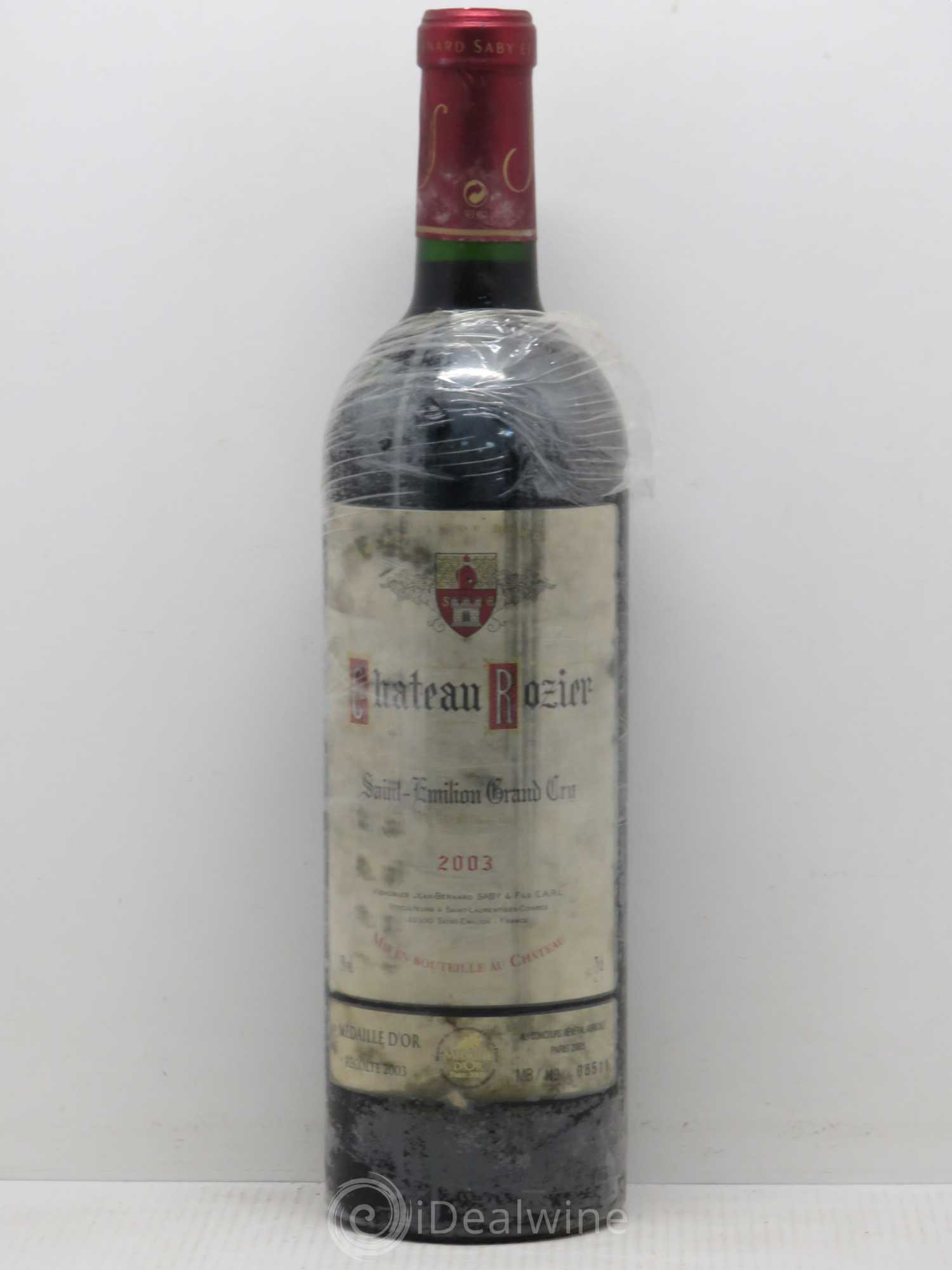 Saint-Émilion Chateau Rozier (sans prix de réserve) 2003 - Posten von 10 Flaschen - 4