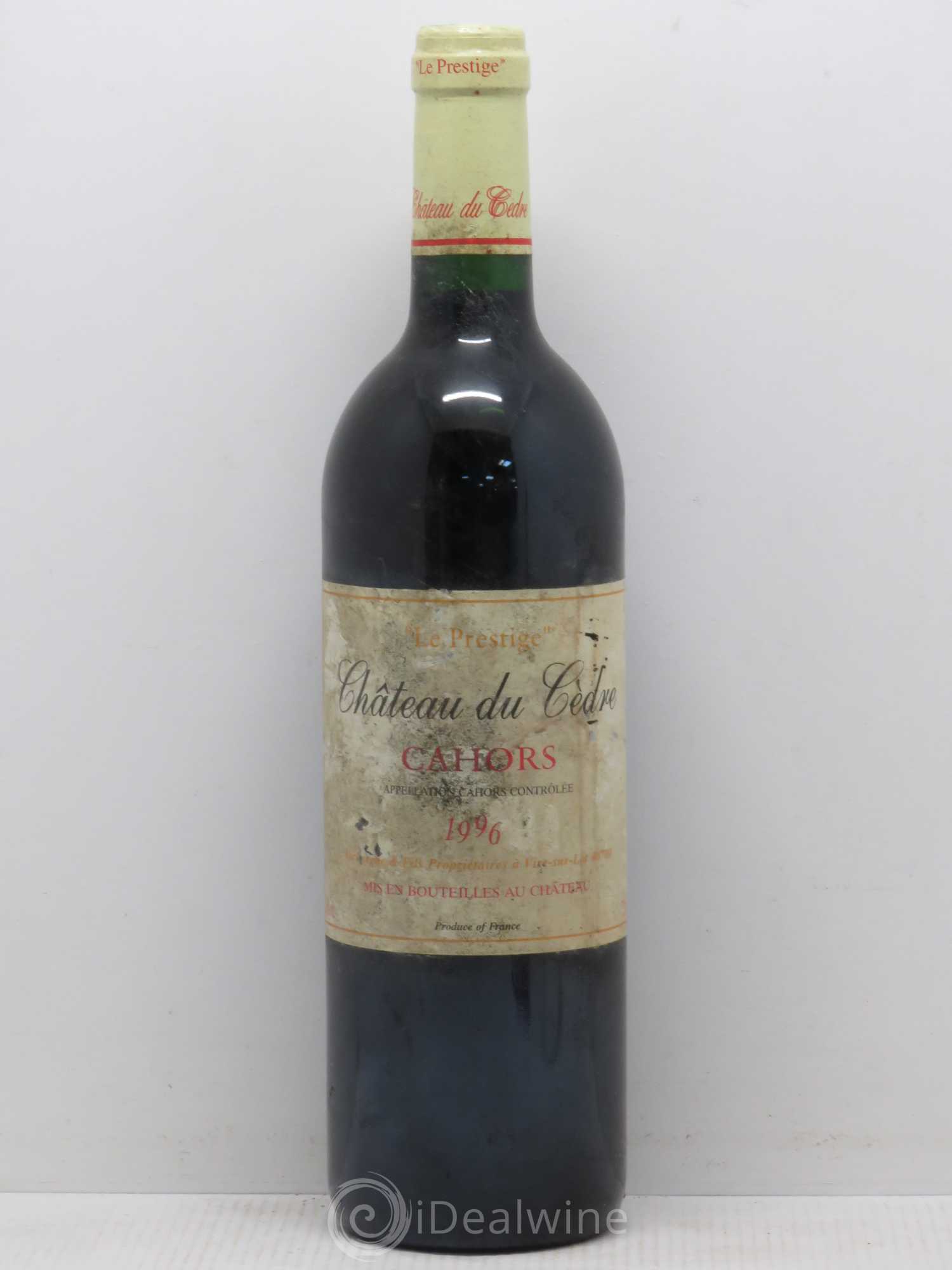 Cahors Le Prestige (sans prix de réserve) 1996 - Posten von 1 Flasche - 0