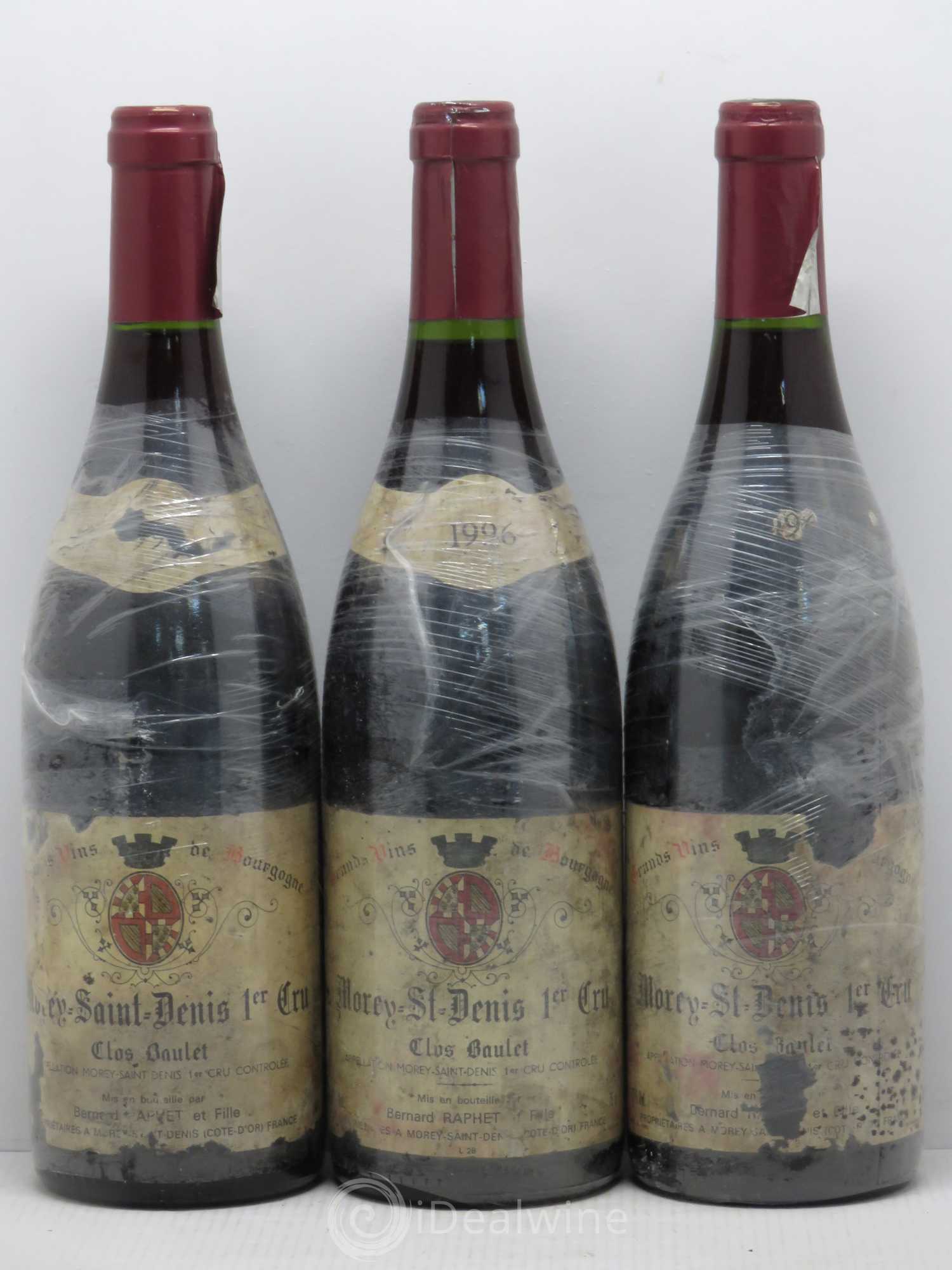 Morey-Saint-Denis 1er Cru B.Raphet (sans prix de réserve) 1996 - Posten von 9 Flaschen - 2
