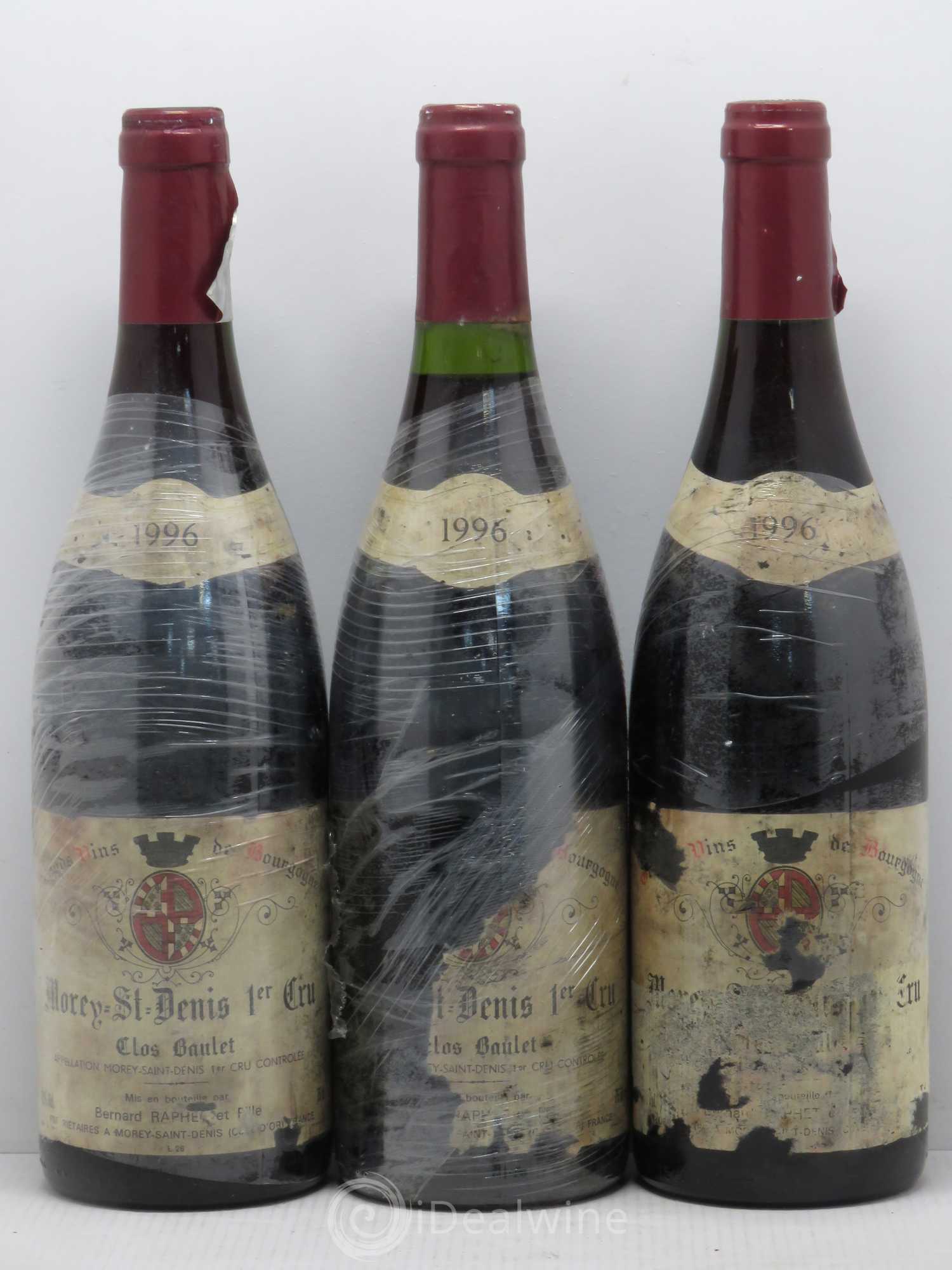 Morey-Saint-Denis 1er Cru B.Raphet (sans prix de réserve) 1996 - Posten von 9 Flaschen - 3