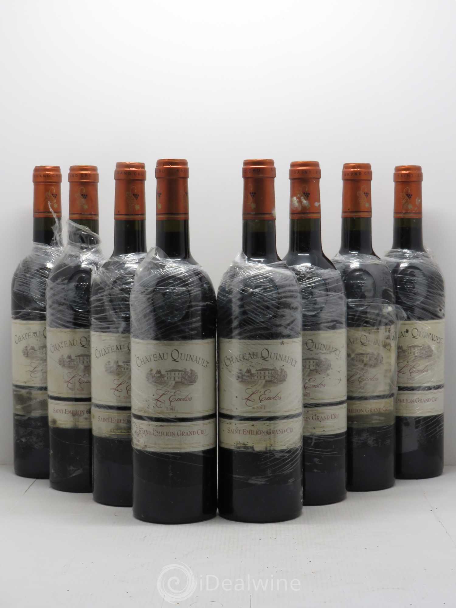 Château Quinault L'Enclos 2001 - Lot de 8 bouteilles - 0