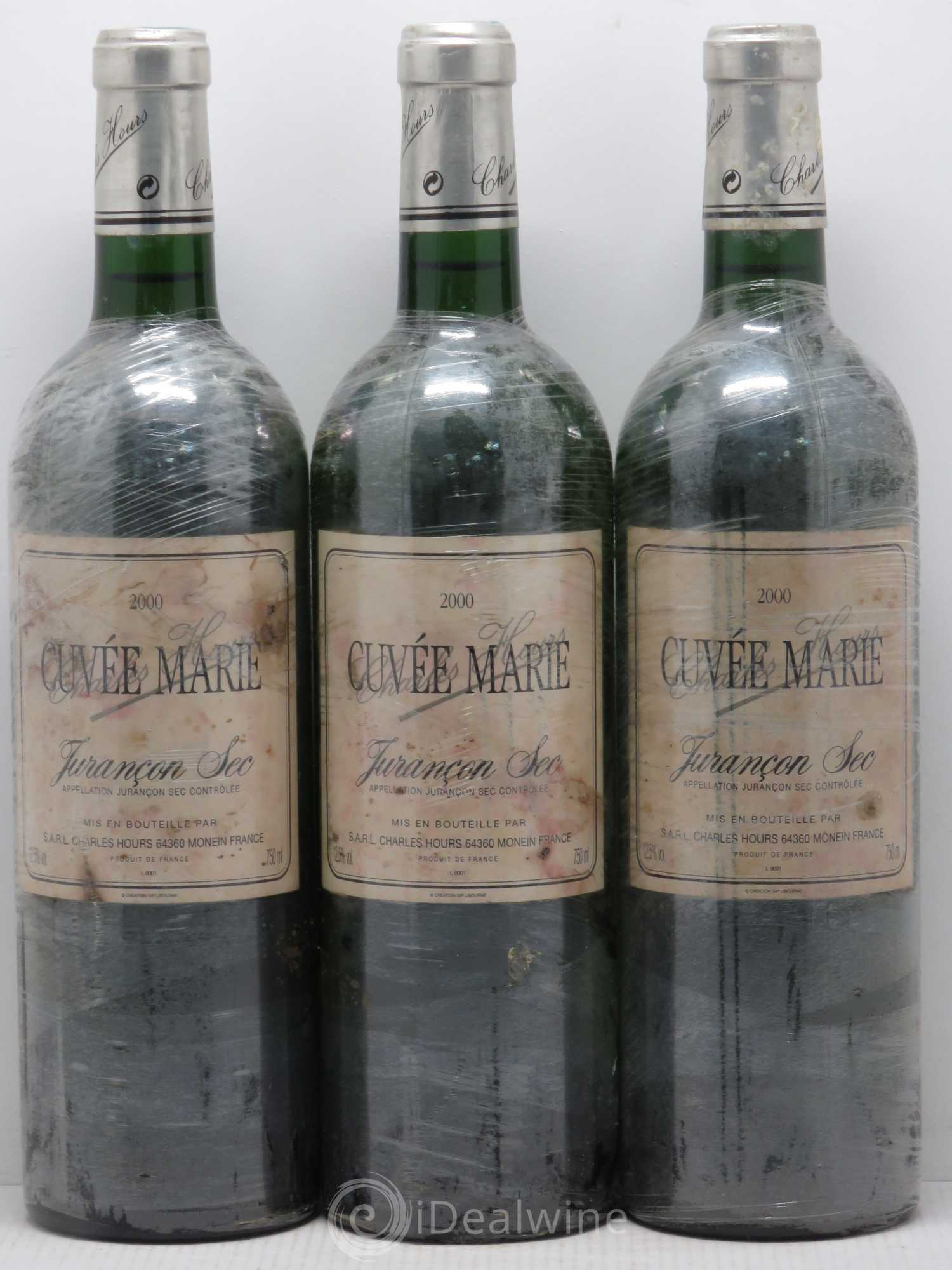Jurançon Sec Uroulat  Cuvée Marie Charles Hours  (sans prix de réserve) 2000 - Lot de 11 bouteilles - 3