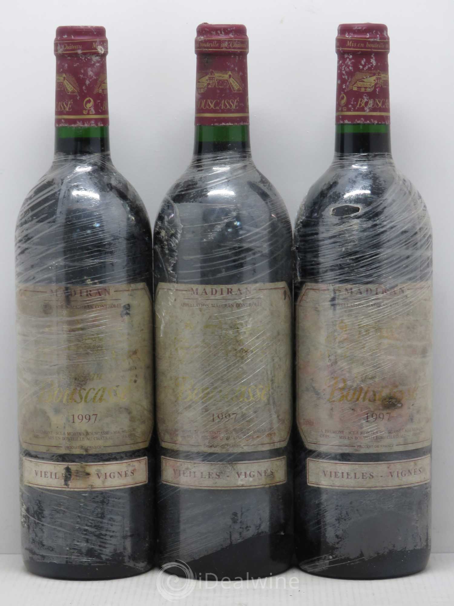Madiran Vieilles Vignes Château Bouscassé - Alain Brumont  (sans prix de réserve) 1997 - Lot de 6 bouteilles - 1