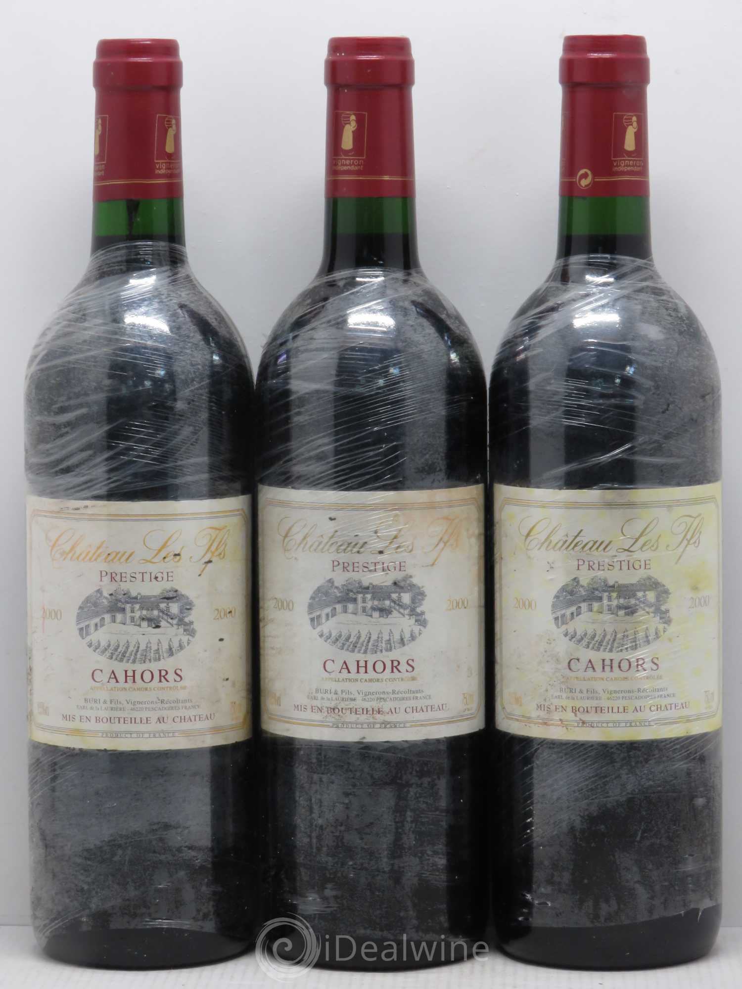 Cahors Prestige (sans prix de réserve) 2000 - Lot de 12 bouteilles - 1