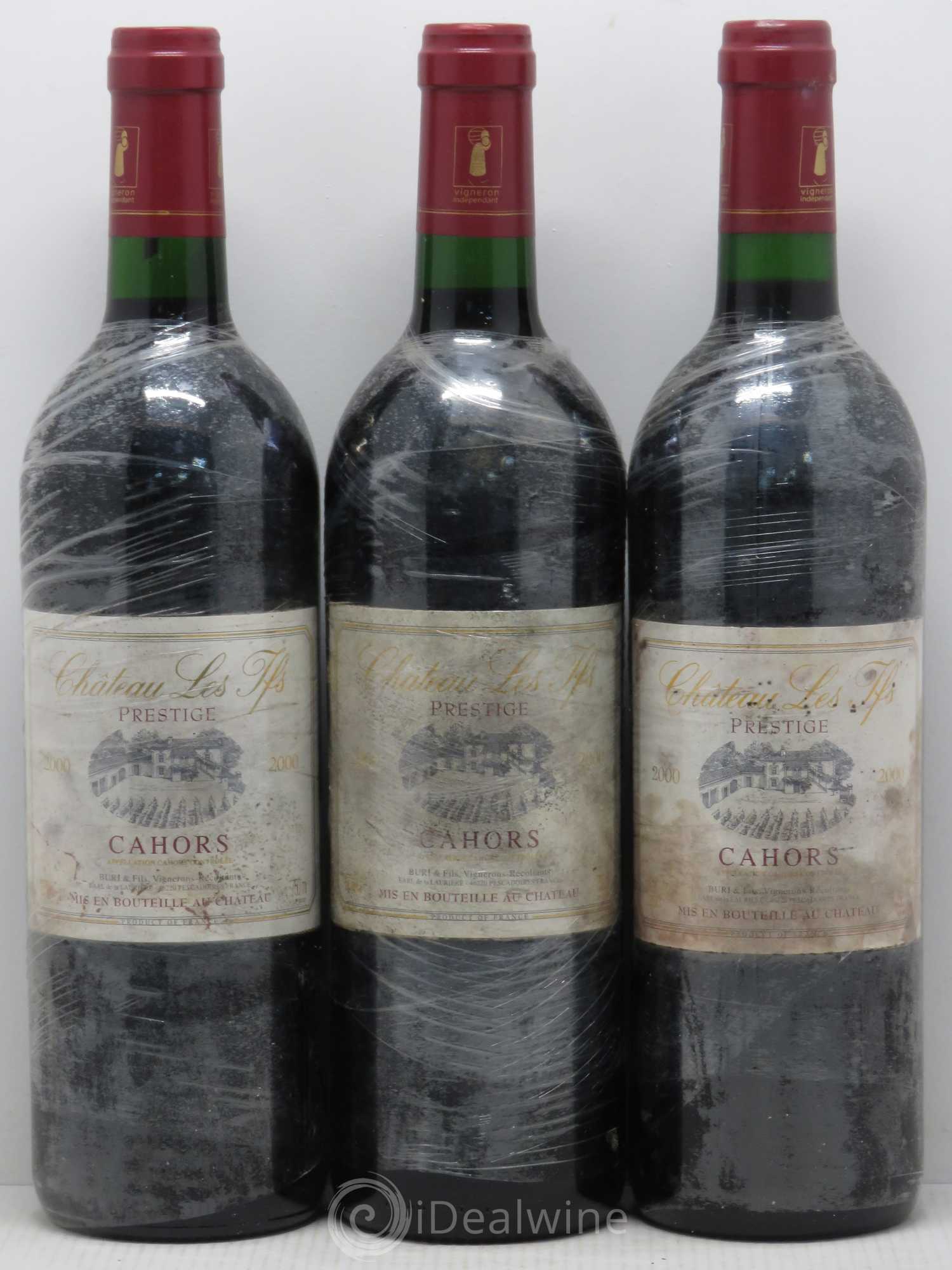 Cahors Prestige (sans prix de réserve) 2000 - Lot de 12 bouteilles - 2