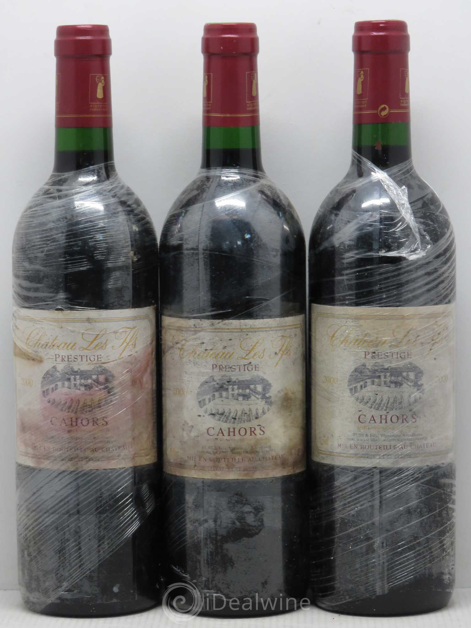 Cahors Prestige (sans prix de réserve) 2000 - Lot de 6 bouteilles - 2