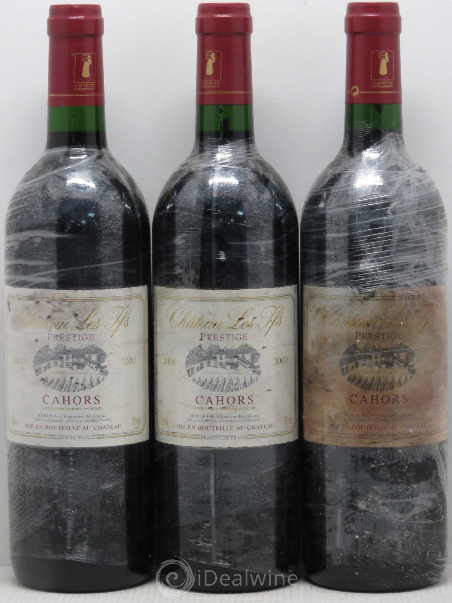 Cahors Château des ifs Prestige (sans prix de réserve) 2000 - Posten von 6 Flaschen - 2