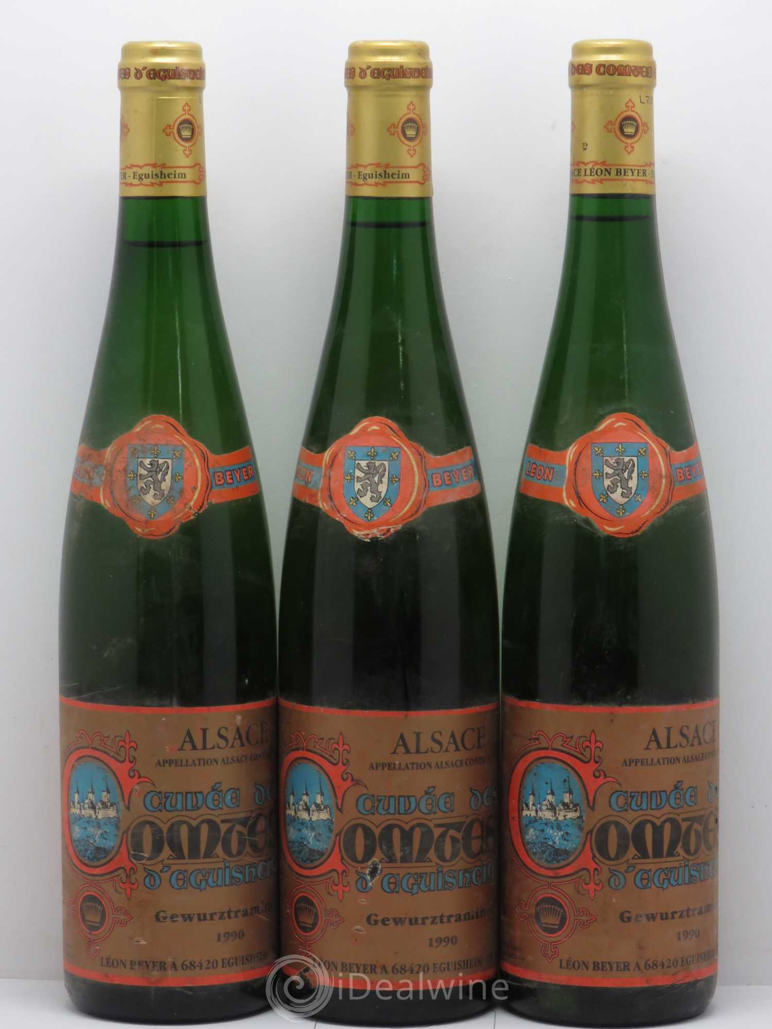 Gewurztraminer Cuvée des Comtes d'Aguisheim Léon Beyer 1990 - Posten von 12 Flaschen - 1