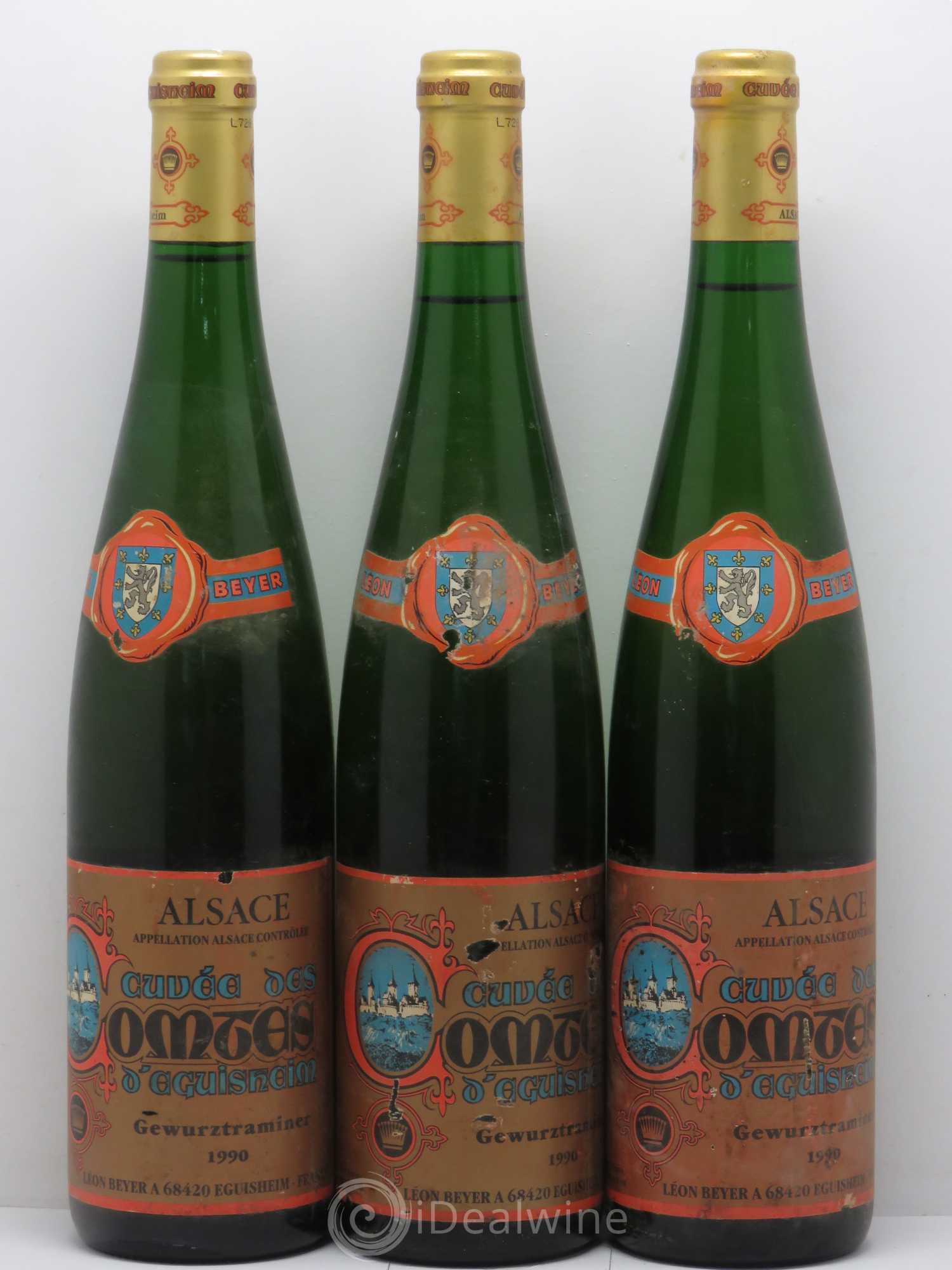 Gewurztraminer Cuvée des Comtes d'Aguisheim Léon Beyer 1990 - Posten von 12 Flaschen - 2