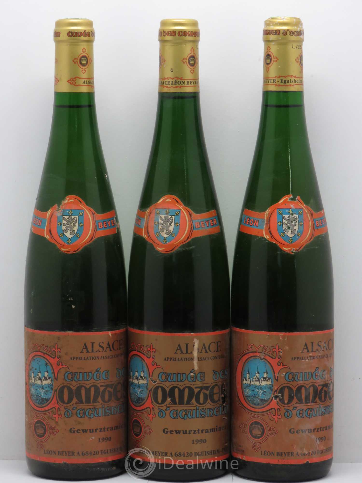 Gewurztraminer Cuvée des Comtes d'Aguisheim Léon Beyer 1990 - Posten von 12 Flaschen - 3