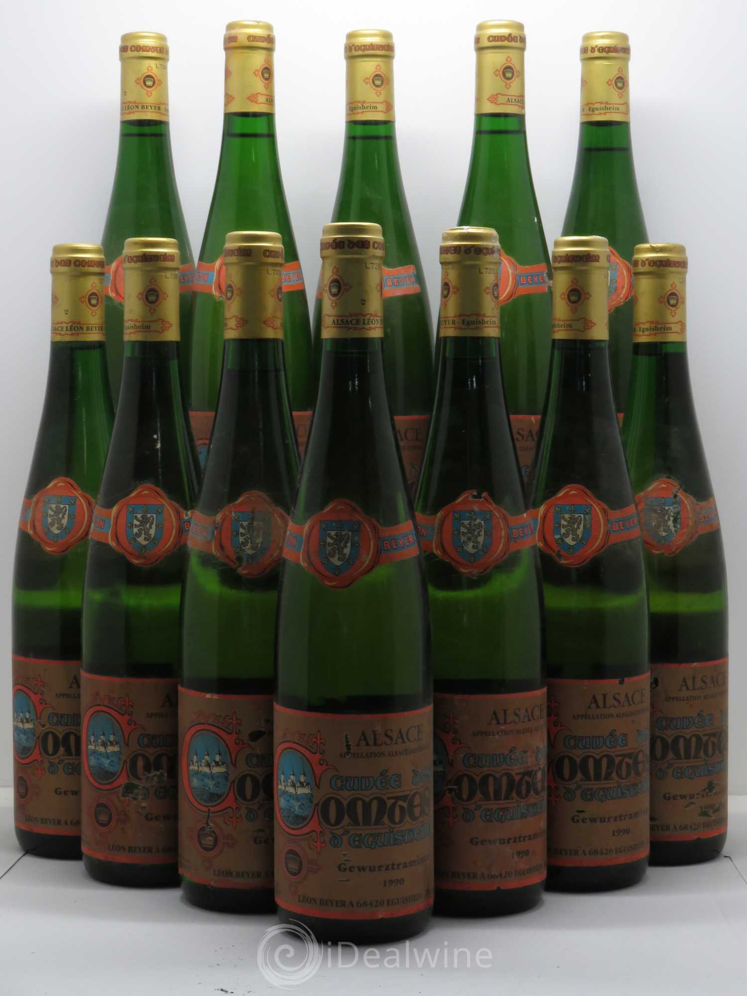 Gewurztraminer Cuvée des Comtes d'Aguisheim Léon Beyer 1990 - Posten von 12 Flaschen - 0