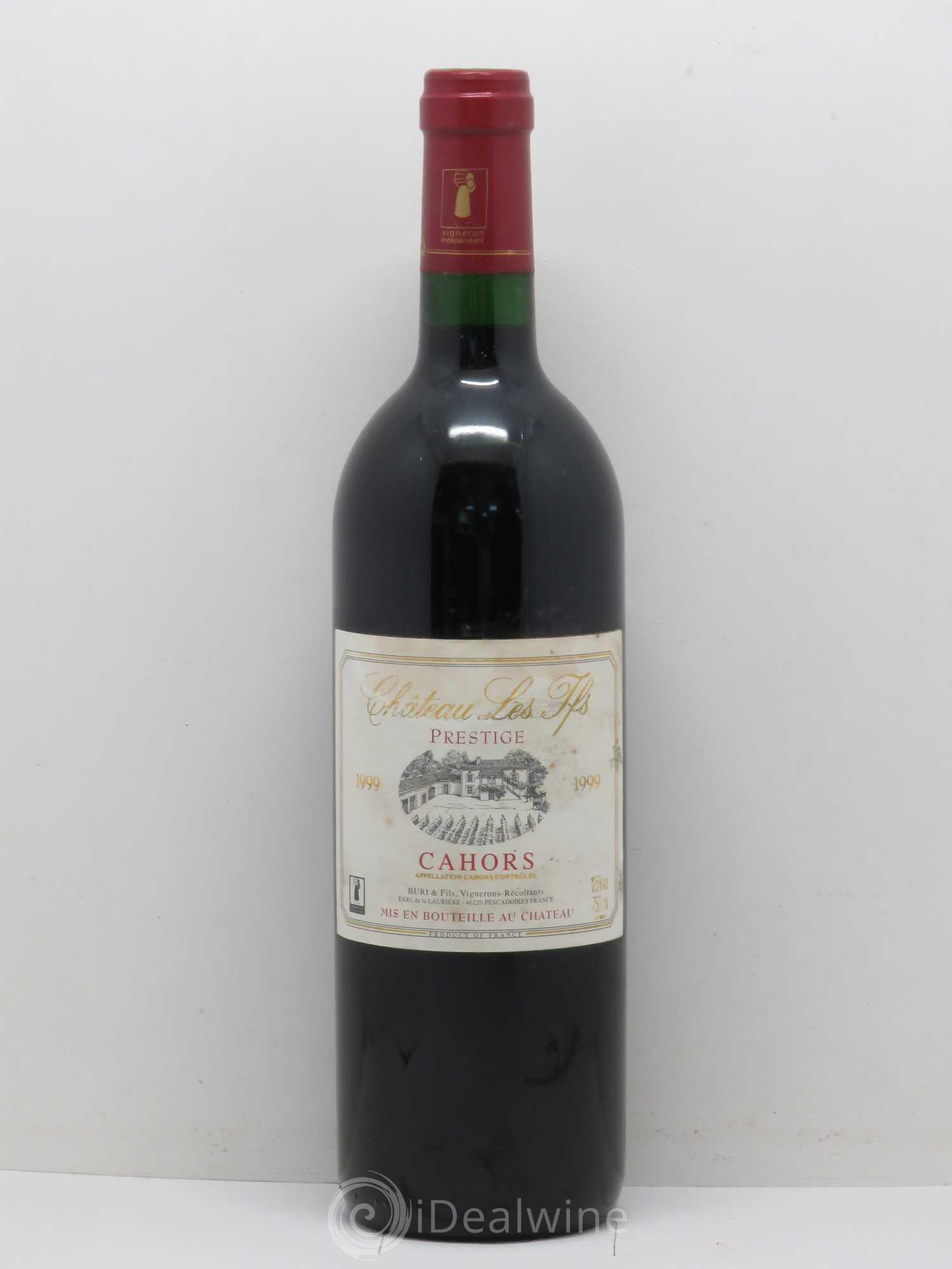 Cahors Château des ifs Prestige (sans prix de réserve) 1999 - Posten von 1 Flasche - 0