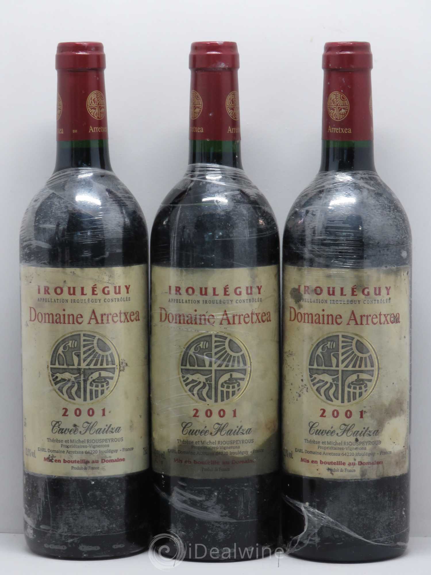 Irouléguy Cuvée Haitza Arretxea (Domaine) 2001 - Lot de 6 bouteilles - 1