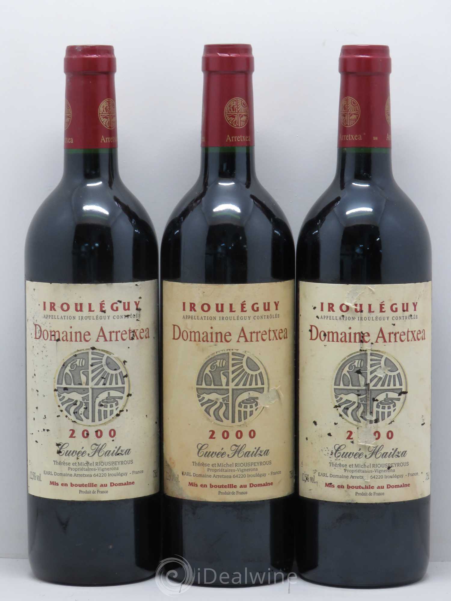 Irouléguy Cuvée Haitza Arretxea (Domaine) 2001 - Lot de 5 bouteilles - 1