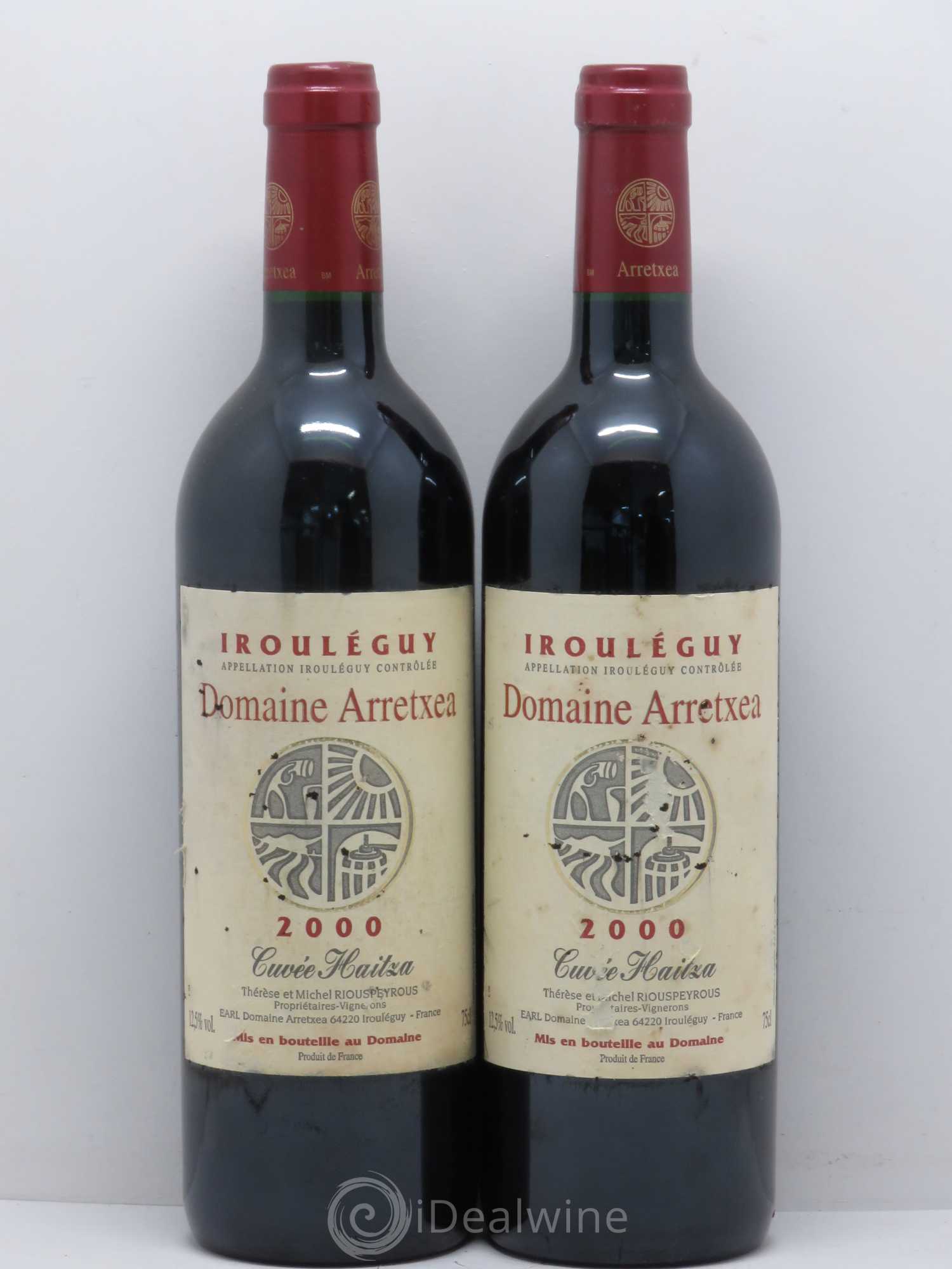 Irouléguy Cuvée Haitza Arretxea (Domaine) 2001 - Lot de 5 bouteilles - 2