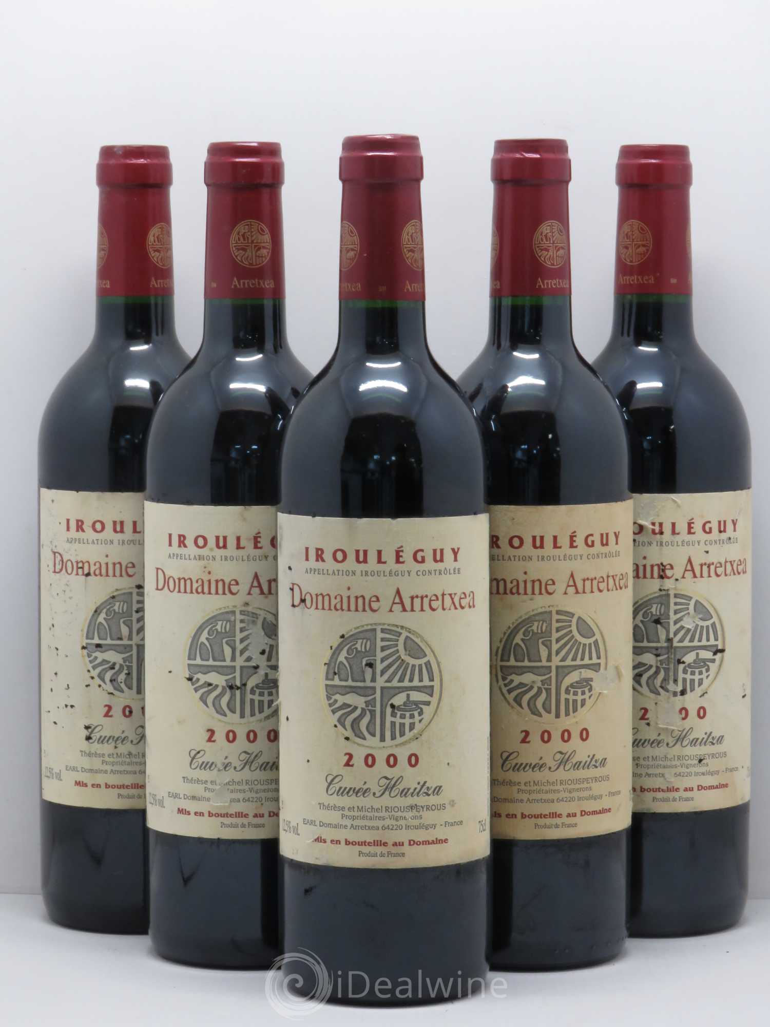 Irouléguy Cuvée Haitza Arretxea (Domaine) 2001 - Lot de 5 bouteilles - 0