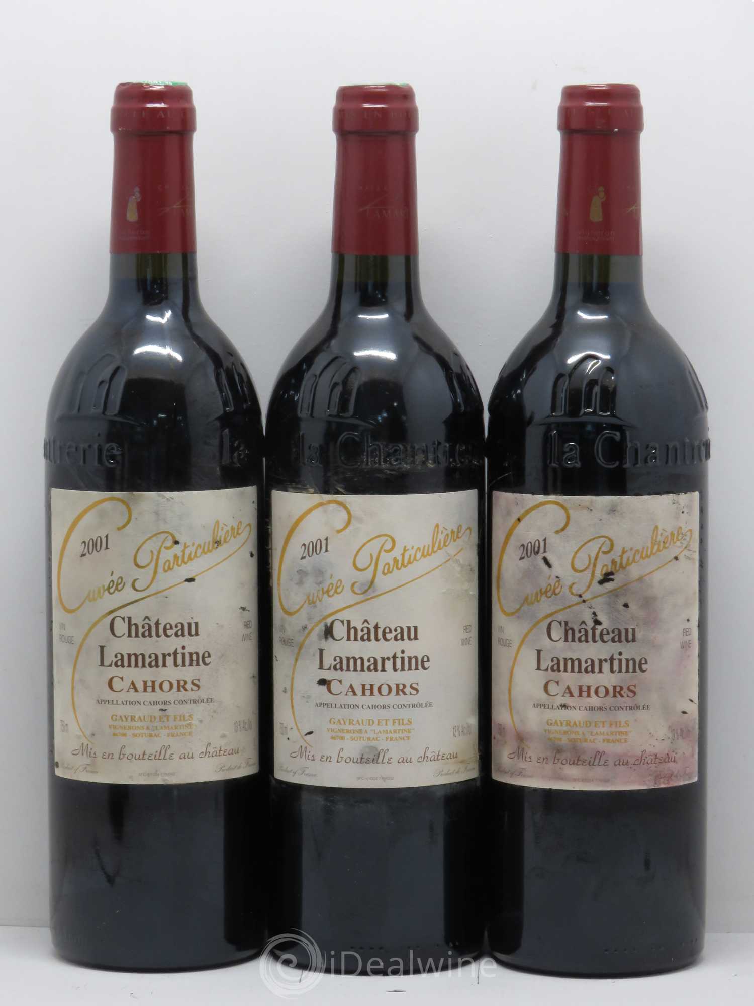 Cahors Cuvée Particulière - Château Lamartine (sans prix de réserve) 2001 - Posten von 5 Flaschen - 1