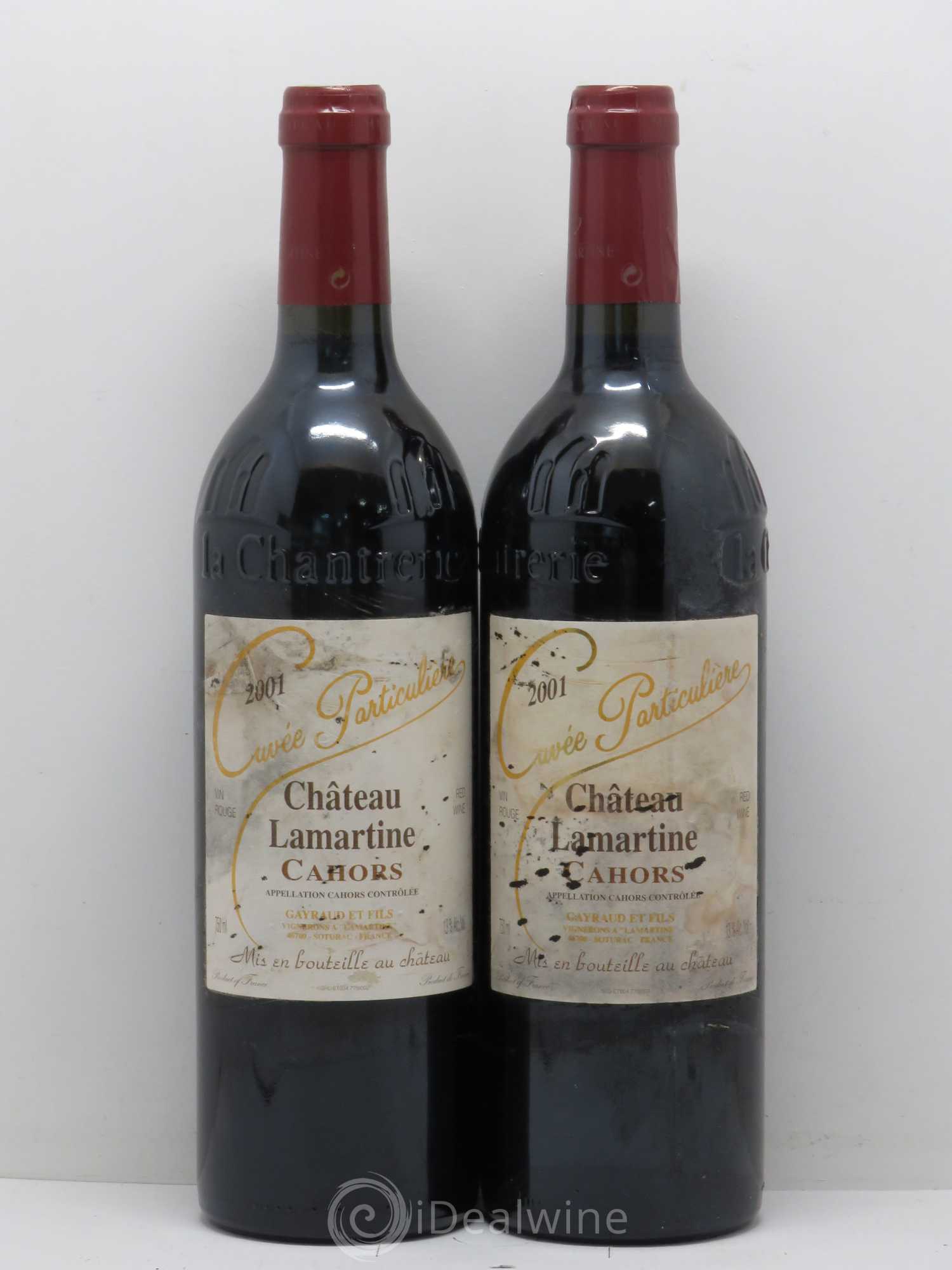 Cahors Cuvée Particulière - Château Lamartine (sans prix de réserve) 2001 - Posten von 5 Flaschen - 2