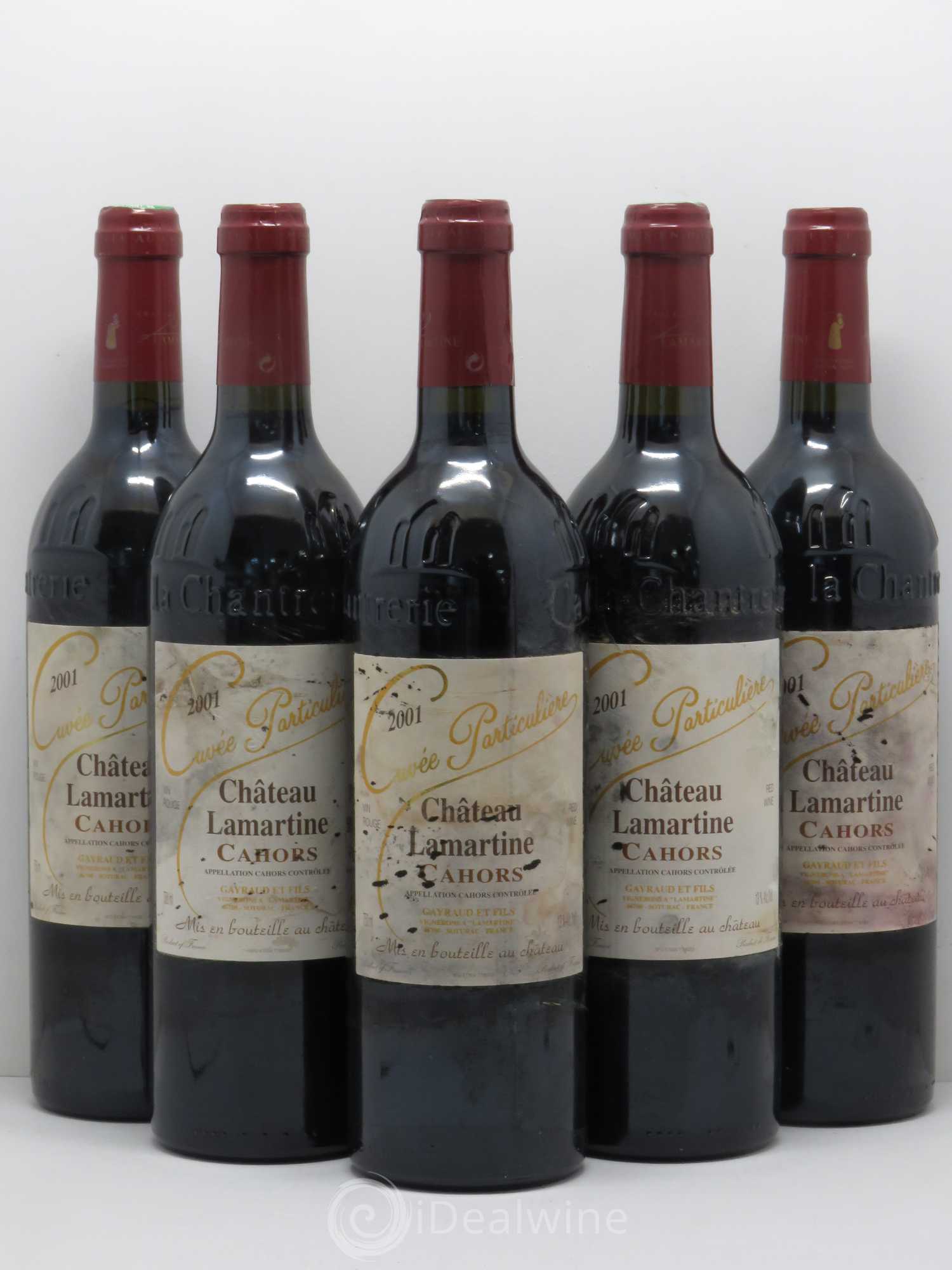 Cahors Cuvée Particulière - Château Lamartine (sans prix de réserve) 2001 - Posten von 5 Flaschen - 0