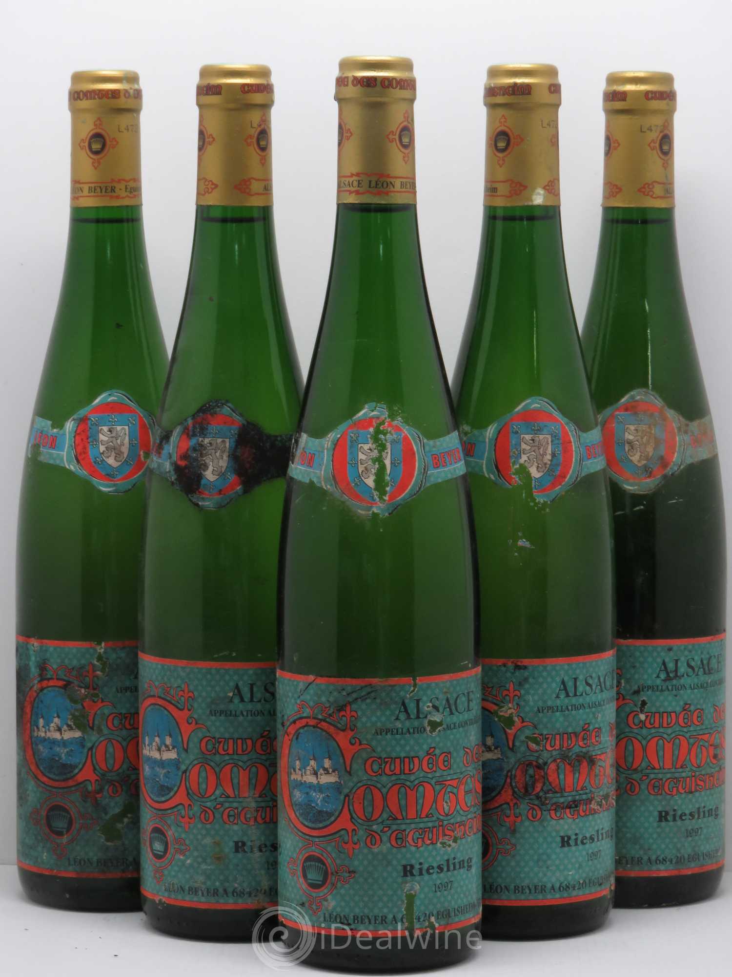 Riesling Cuvée des Comtes d'Aguisheim Léon Beyer (sans prix de réserve) 1997 - Posten von 5 Flaschen - 0