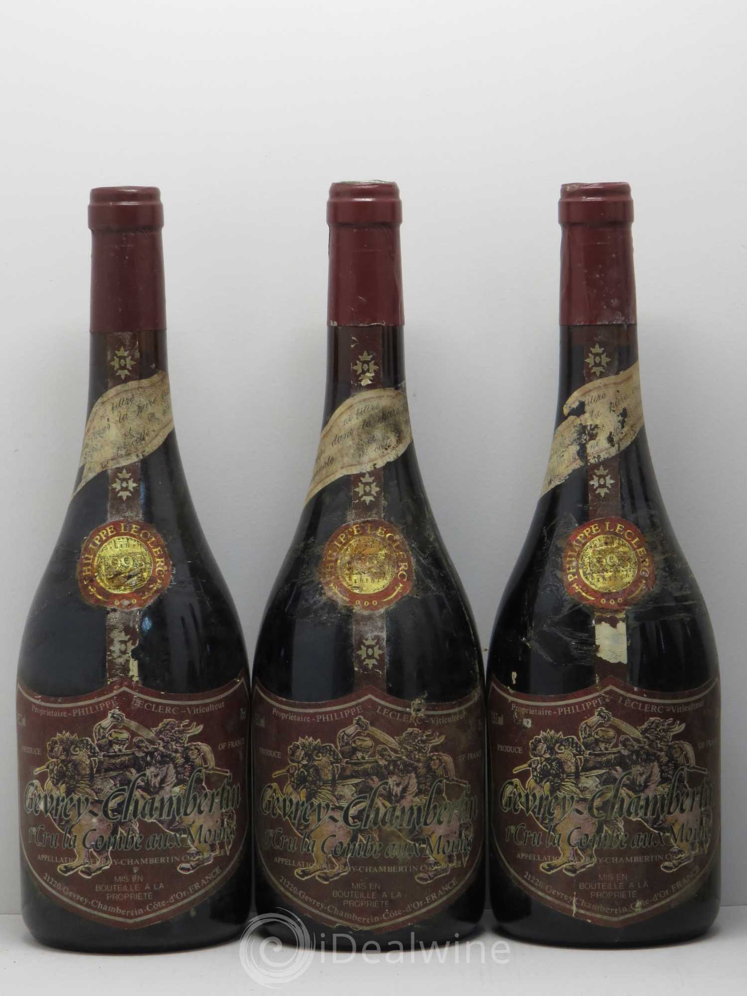 Gevrey-Chambertin 1er Cru La Combe Aux Moines Philippe Leclerc 1993 - Posten von 6 Flaschen - 1
