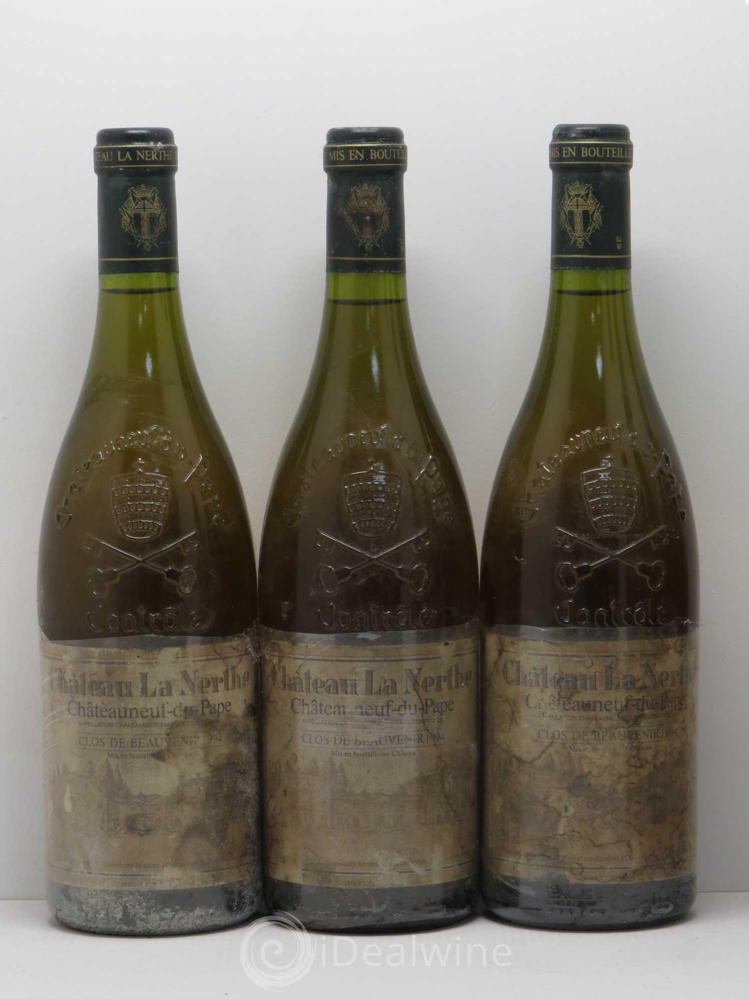 Châteauneuf-du-Pape Clos de Beauvenir Château La Nerthe 1994 - Posten von 6 Flaschen - 1
