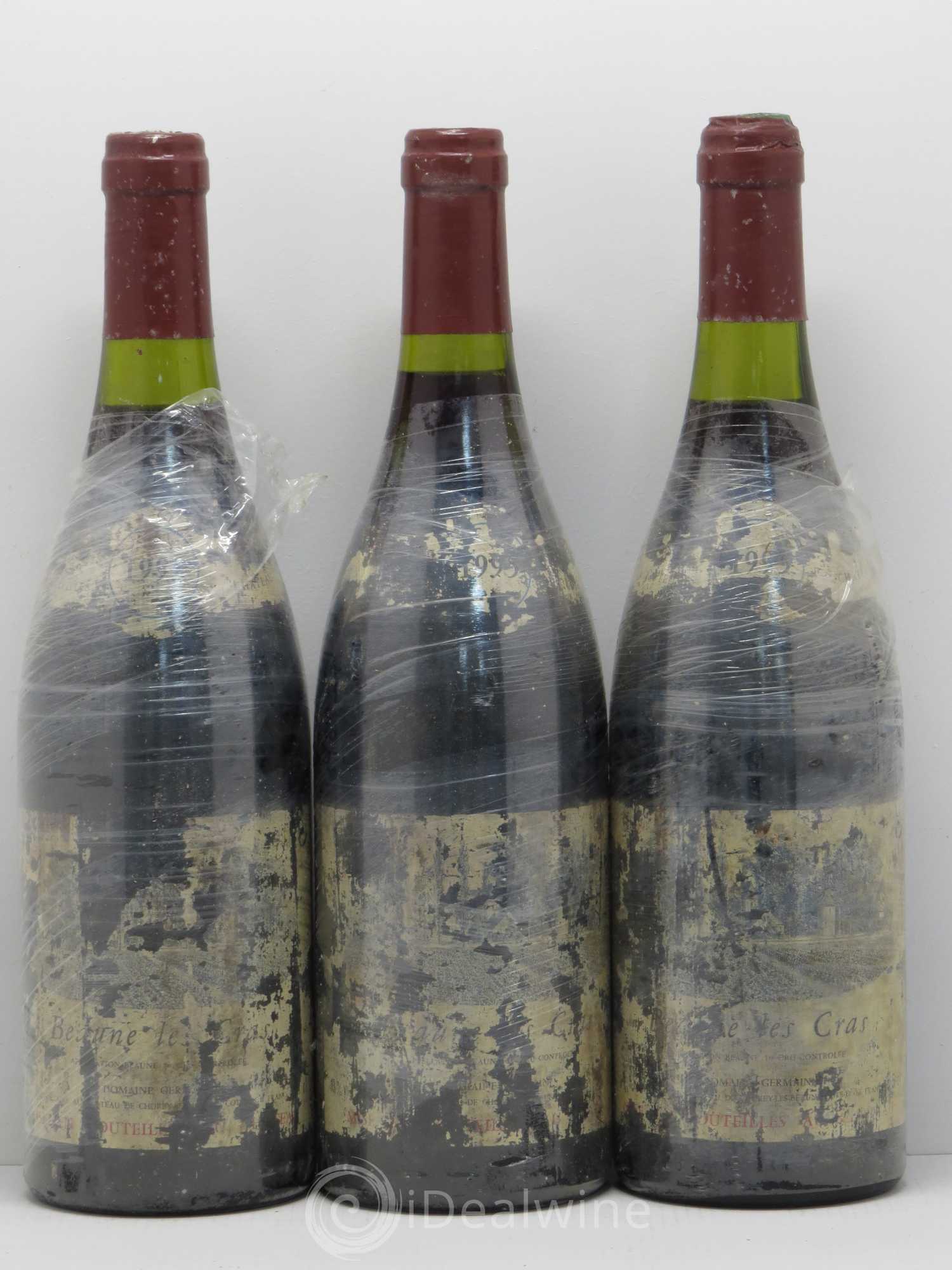 Beaune 1er Cru Les Cras Domaine Germain 1995 - Posten von 6 Flaschen - 2