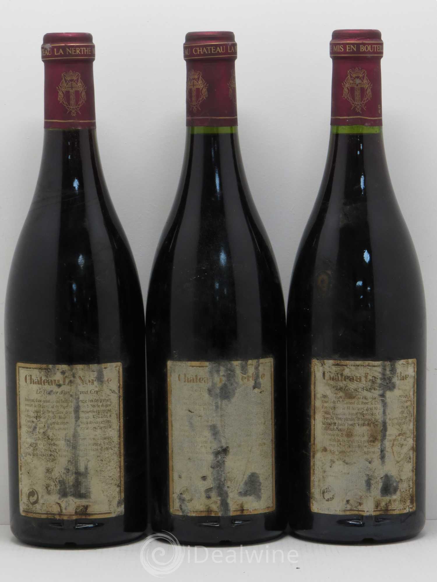 Châteauneuf-du-Pape Château la Nerthe Famille Richard - Lot de 3 bouteilles - 1