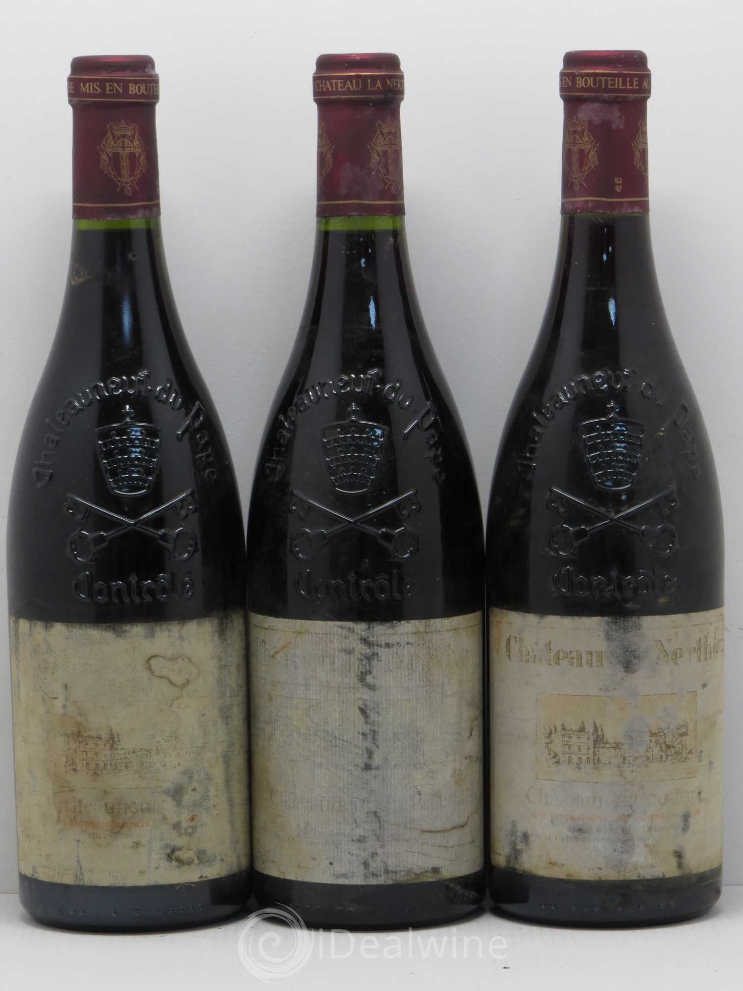 Châteauneuf-du-Pape Château la Nerthe Famille Richard - Lot de 3 bouteilles - 0