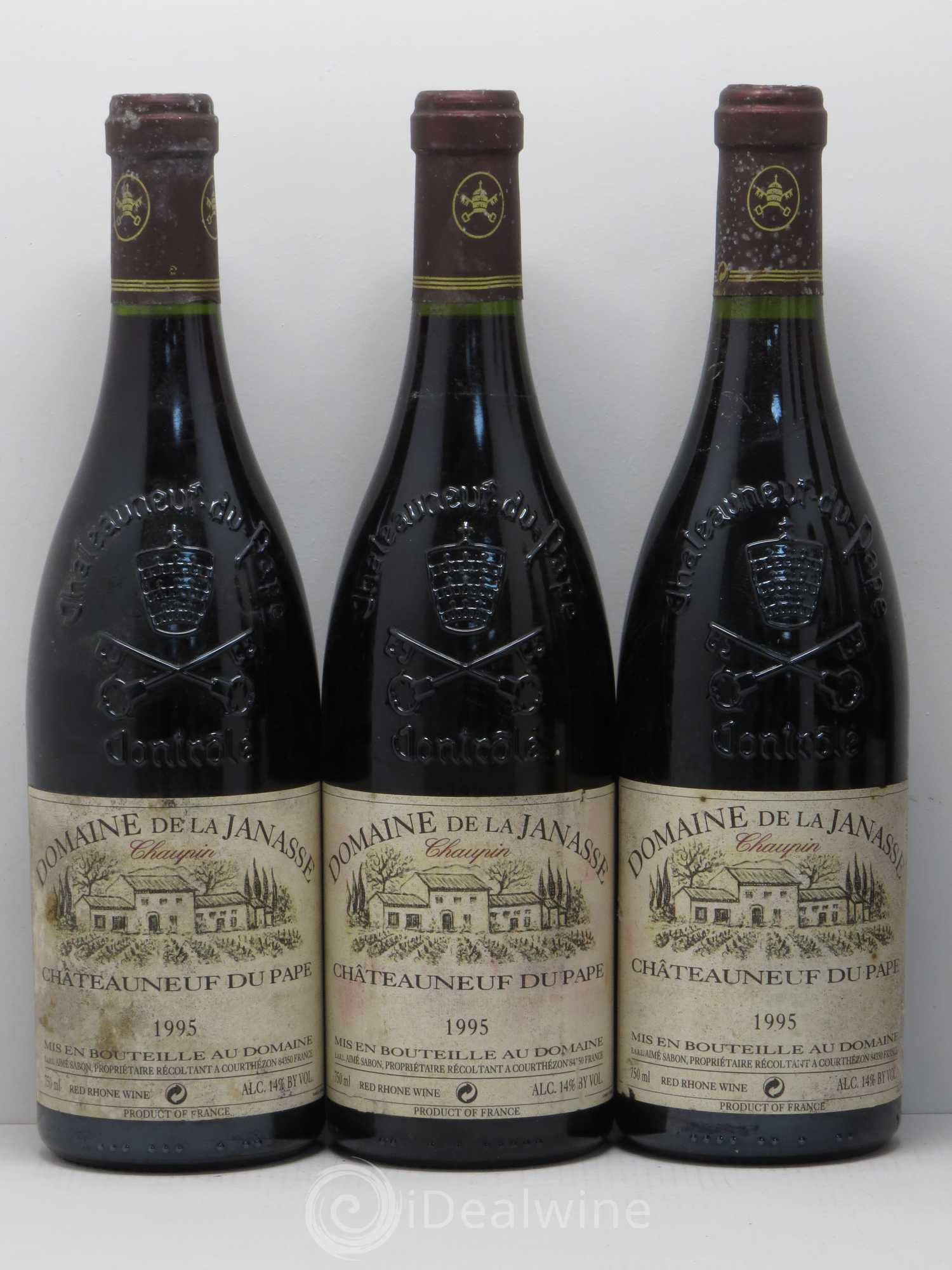 Châteauneuf-du-Pape Cuvée Chaupin La Janasse (Domaine de) 1995 - Lot de 6 bouteilles - 1