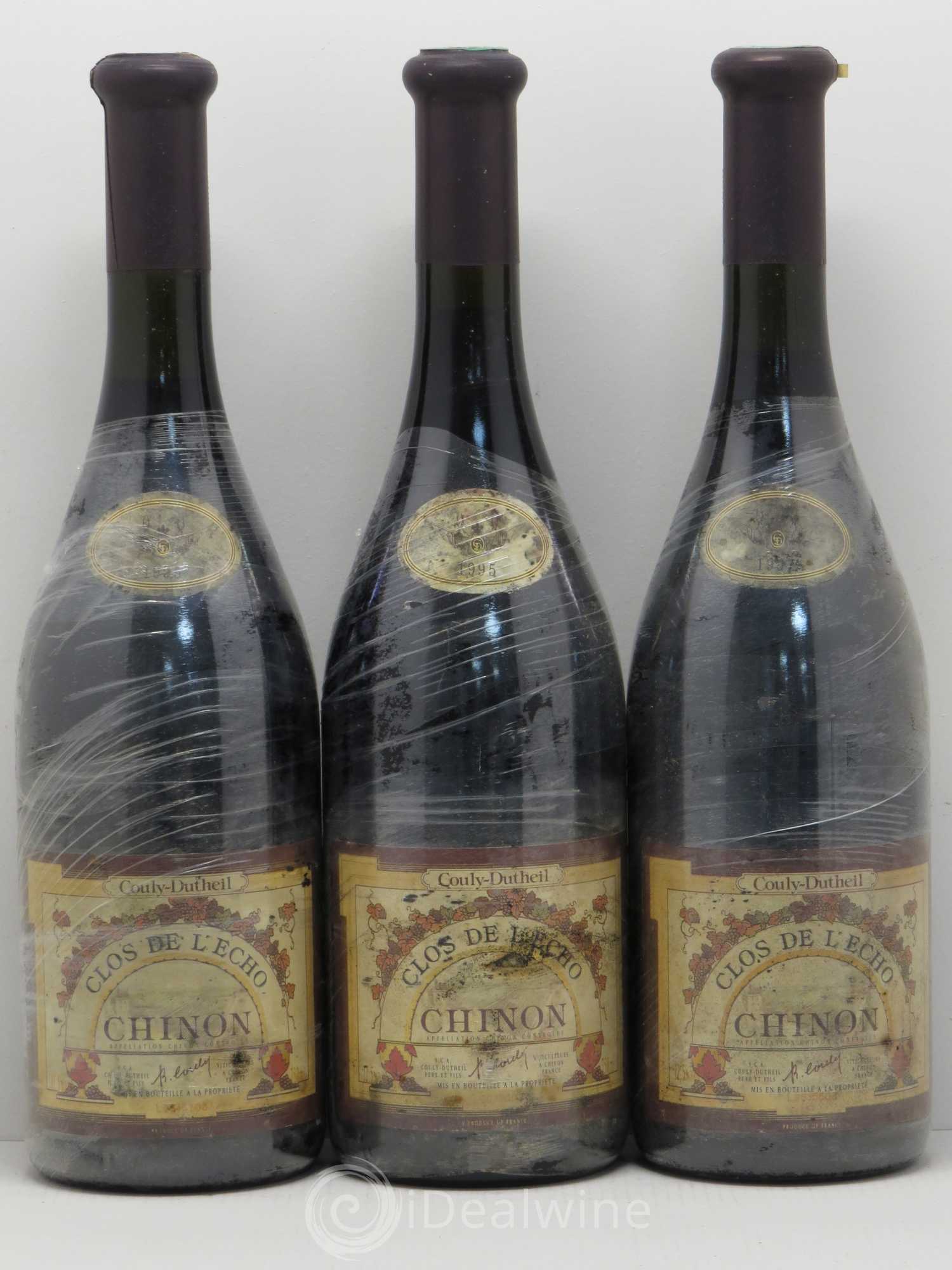 Chinon Clos de l'Echo Couly-Dutheil 1995 - Lot de 6 bouteilles - 2