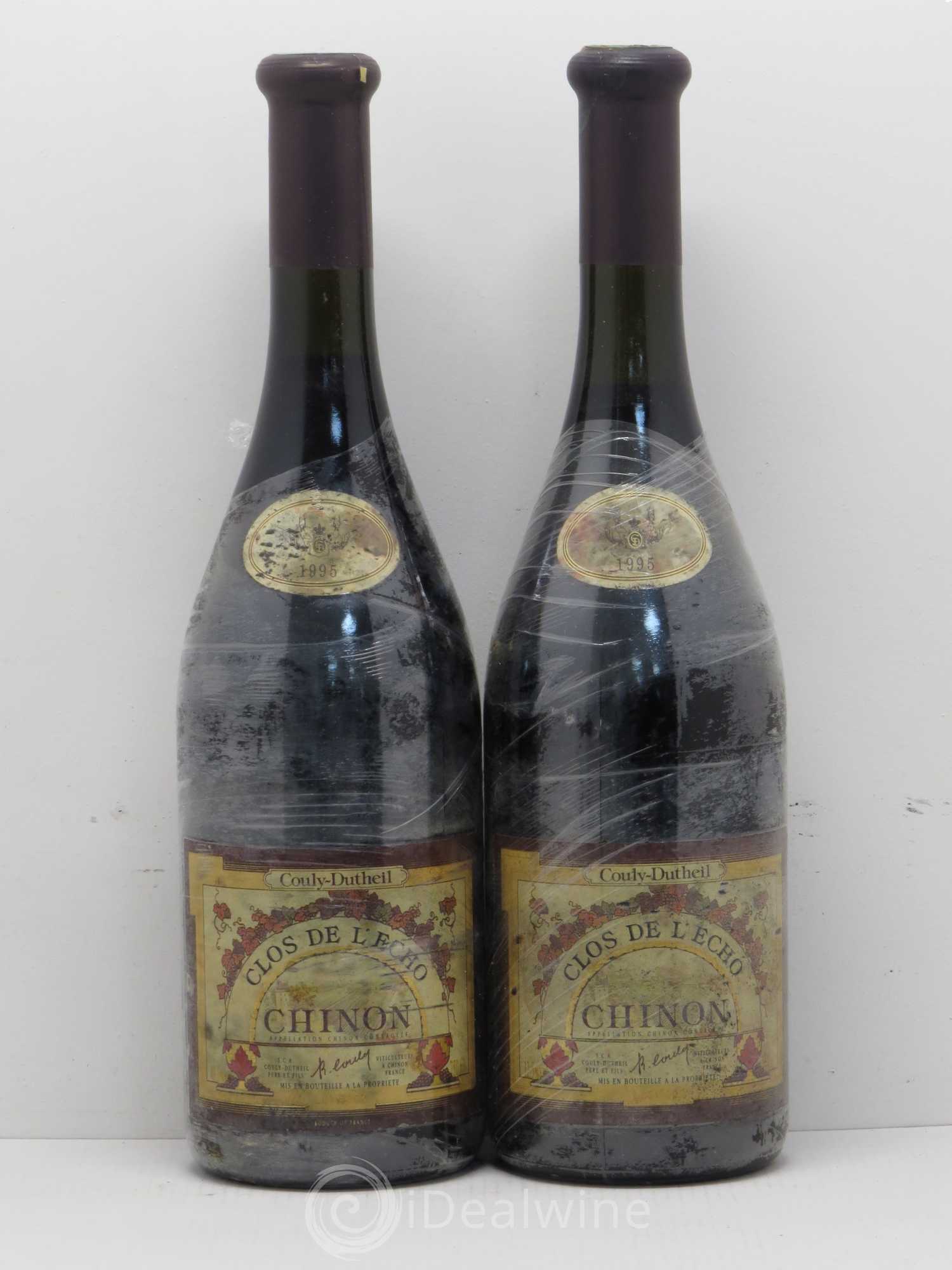 Chinon Clos de l'Echo Couly-Dutheil 1995 - Lot de 2 bouteilles - 0