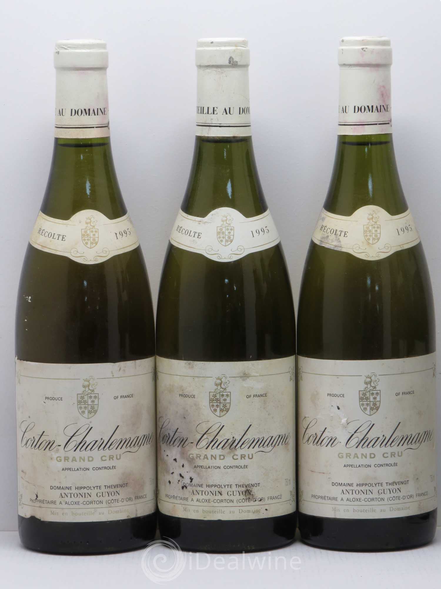 Corton-Charlemagne Grand Cru Antonin Guyon 1995 - Lot de 6 bouteilles - 1