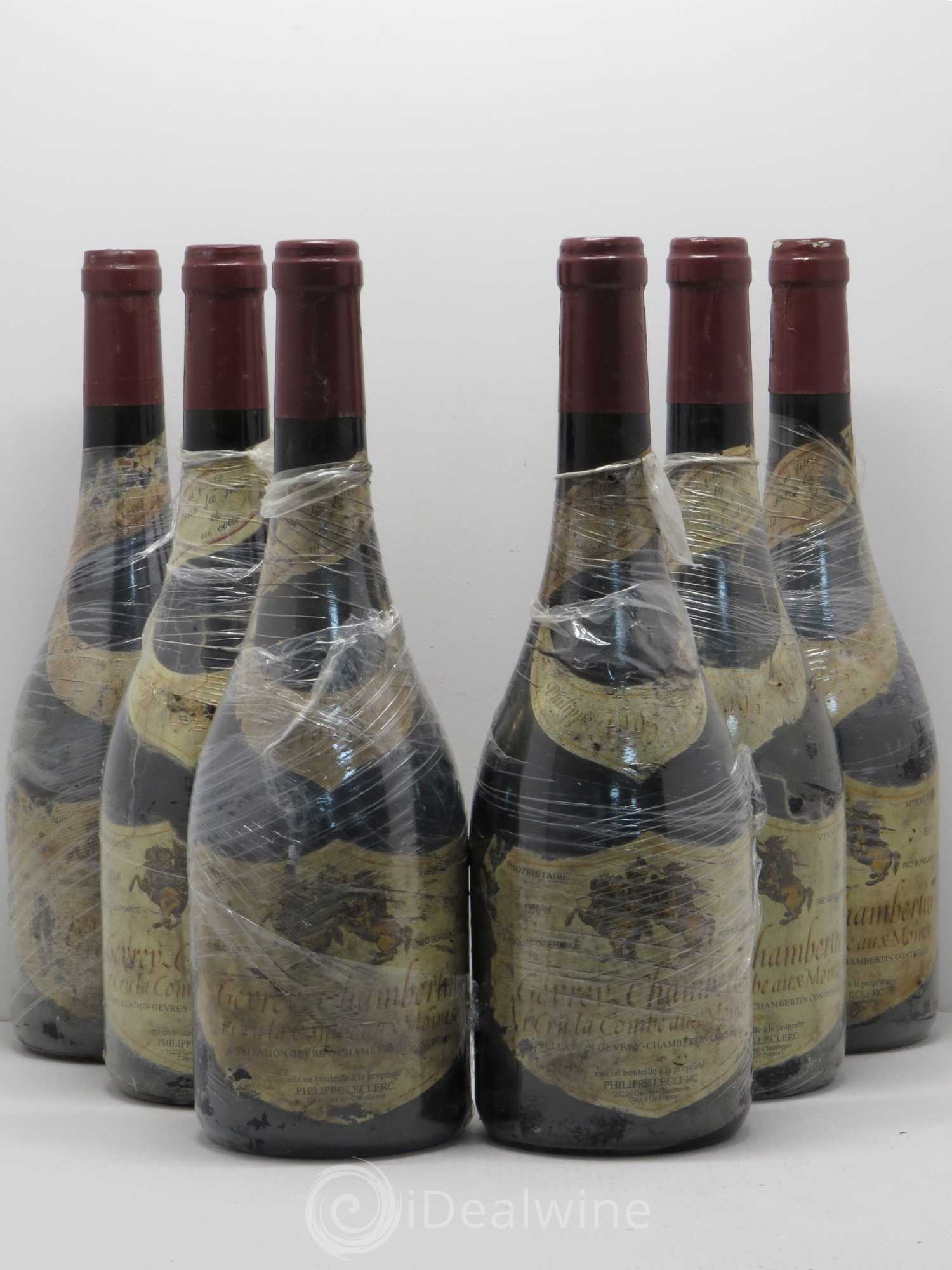 Gevrey-Chambertin 1er Cru La Combe Aux Moines Philippe Leclerc 1995 - Posten von 6 Flaschen - 0